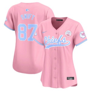 Women's Chiefs Bubblegum Pink Vapor Premier Limited Jersey - All Stitched