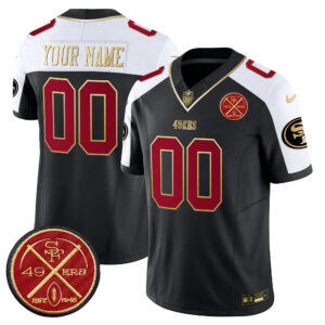 49ers Est.1946 Patch Vapor Limited Custom Jersey - All Stitched