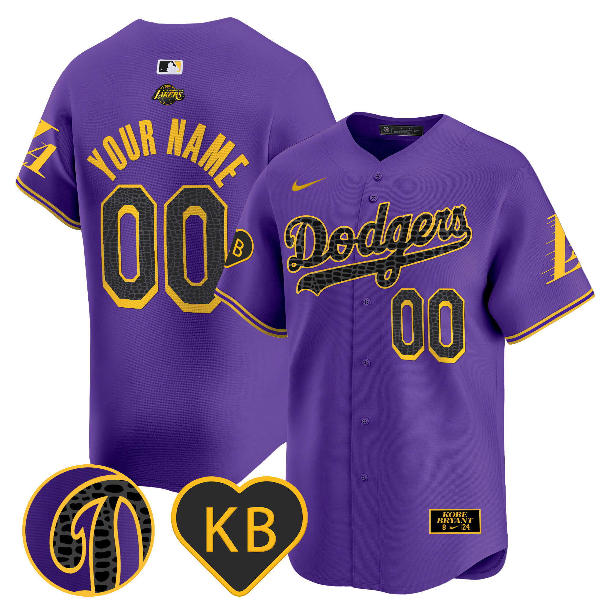 Dodgers 2024 Mamba Vapor Premier Limited Custom Jersey - All Stitched - Image 5