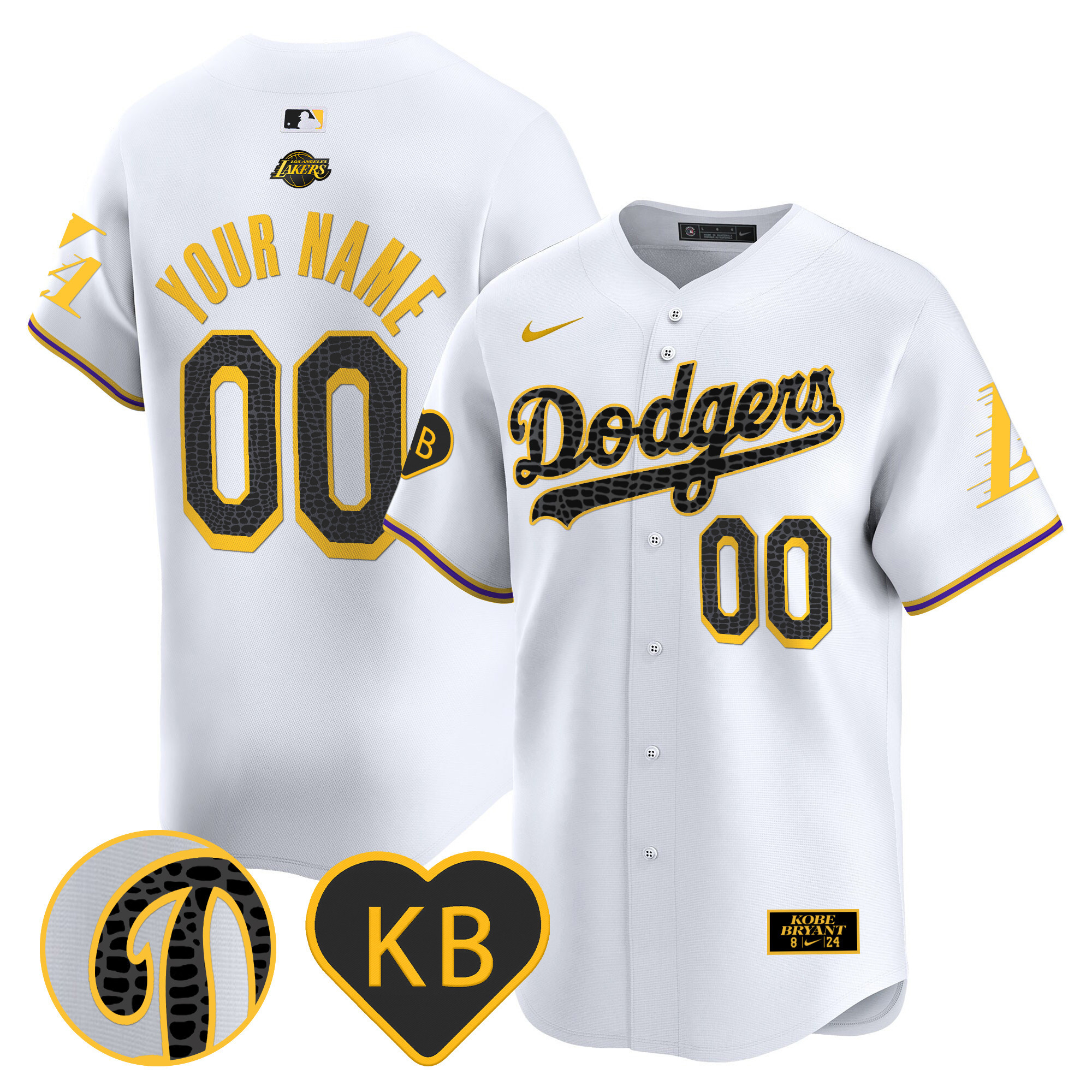 Dodgers 2024 Mamba Vapor Premier Limited Custom Jersey - All Stitched - Image 2