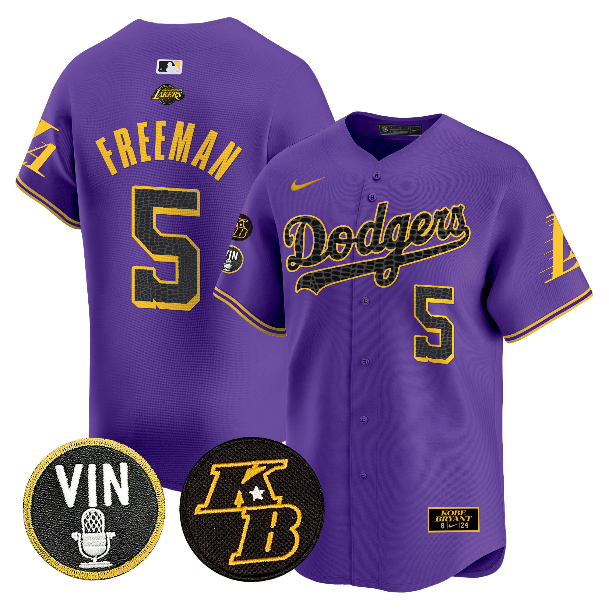 Men's Dodgers 2024 Mamba Vapor Premier Limited Jersey V2 - All Stitched - Image 37