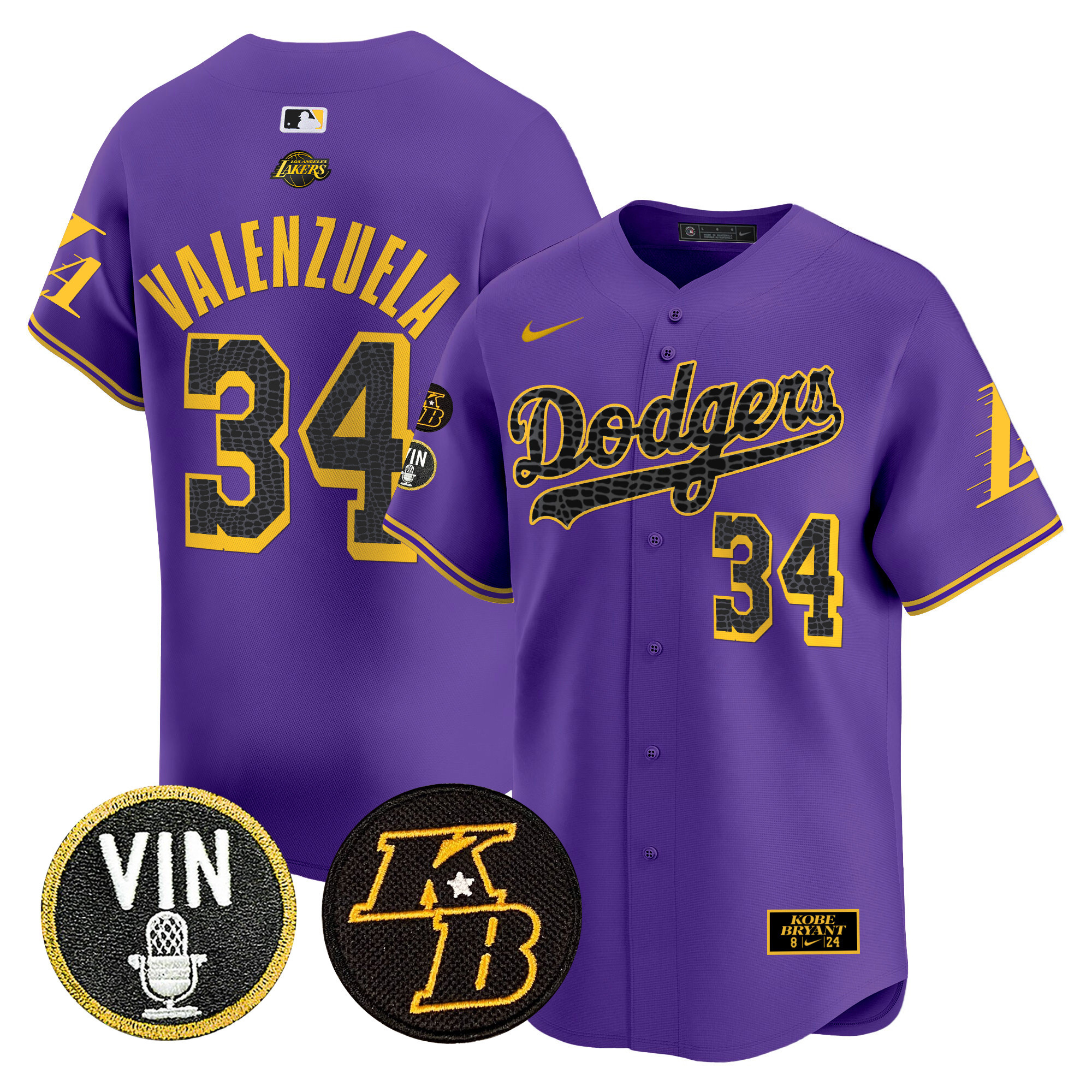 Men's Dodgers 2024 Mamba Vapor Premier Limited Jersey V2 - All Stitched - Image 38