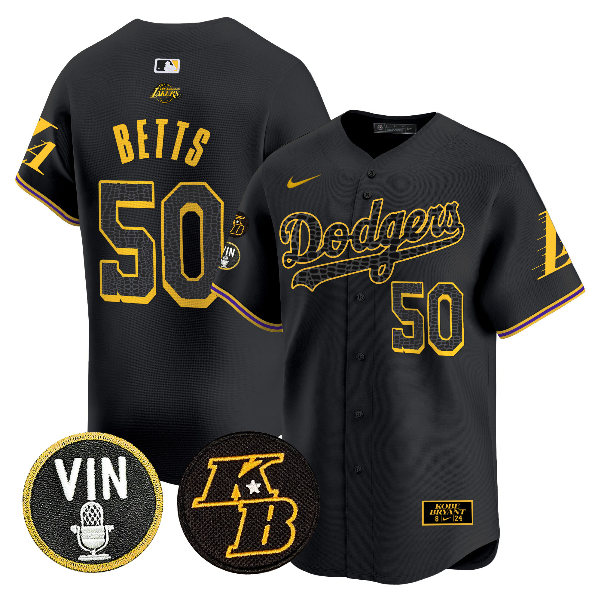 Men's Dodgers 2024 Mamba Vapor Premier Limited Jersey V2 - All Stitched - Image 44