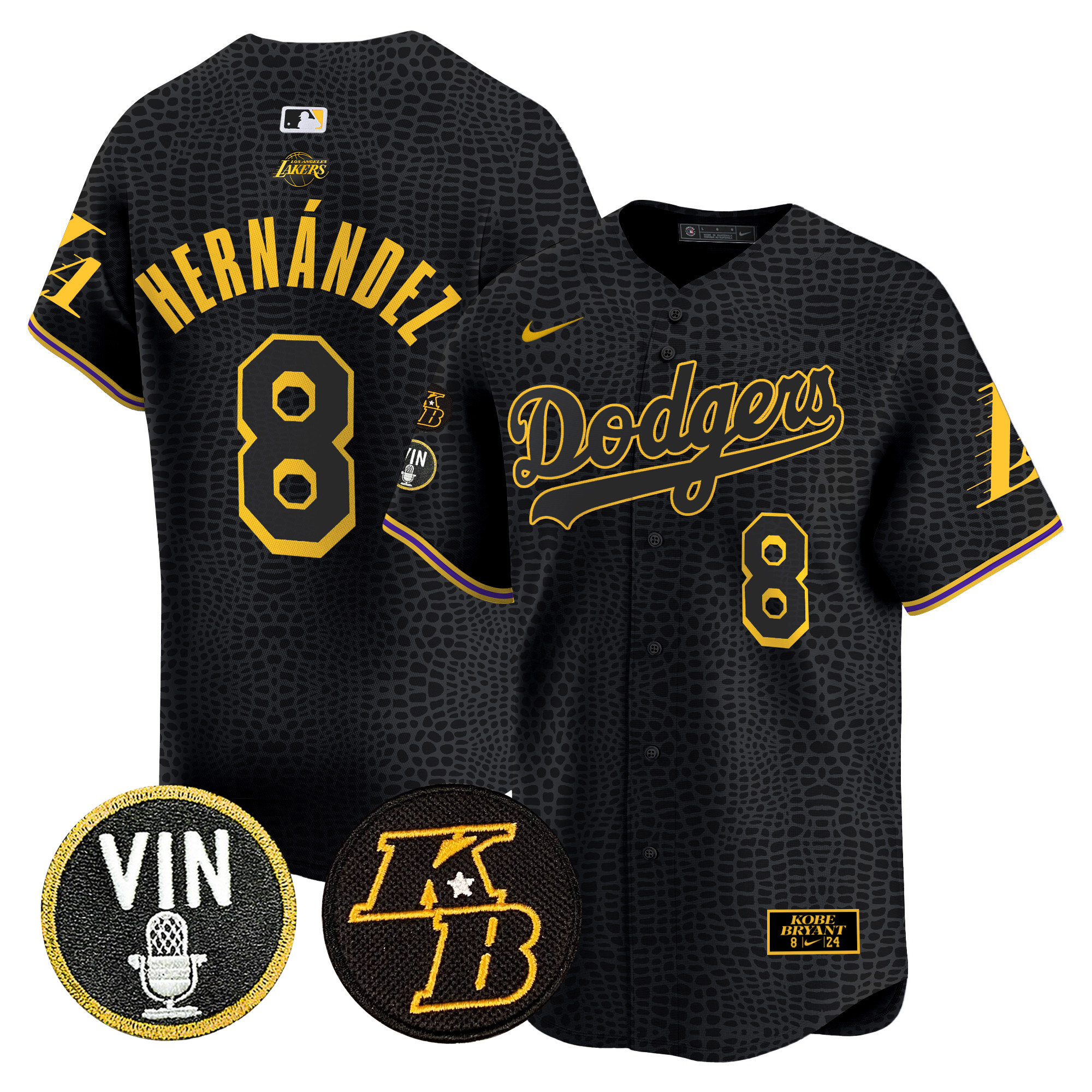 Men's Dodgers 2024 Mamba Vapor Premier Limited Jersey V2 - All Stitched - Image 7