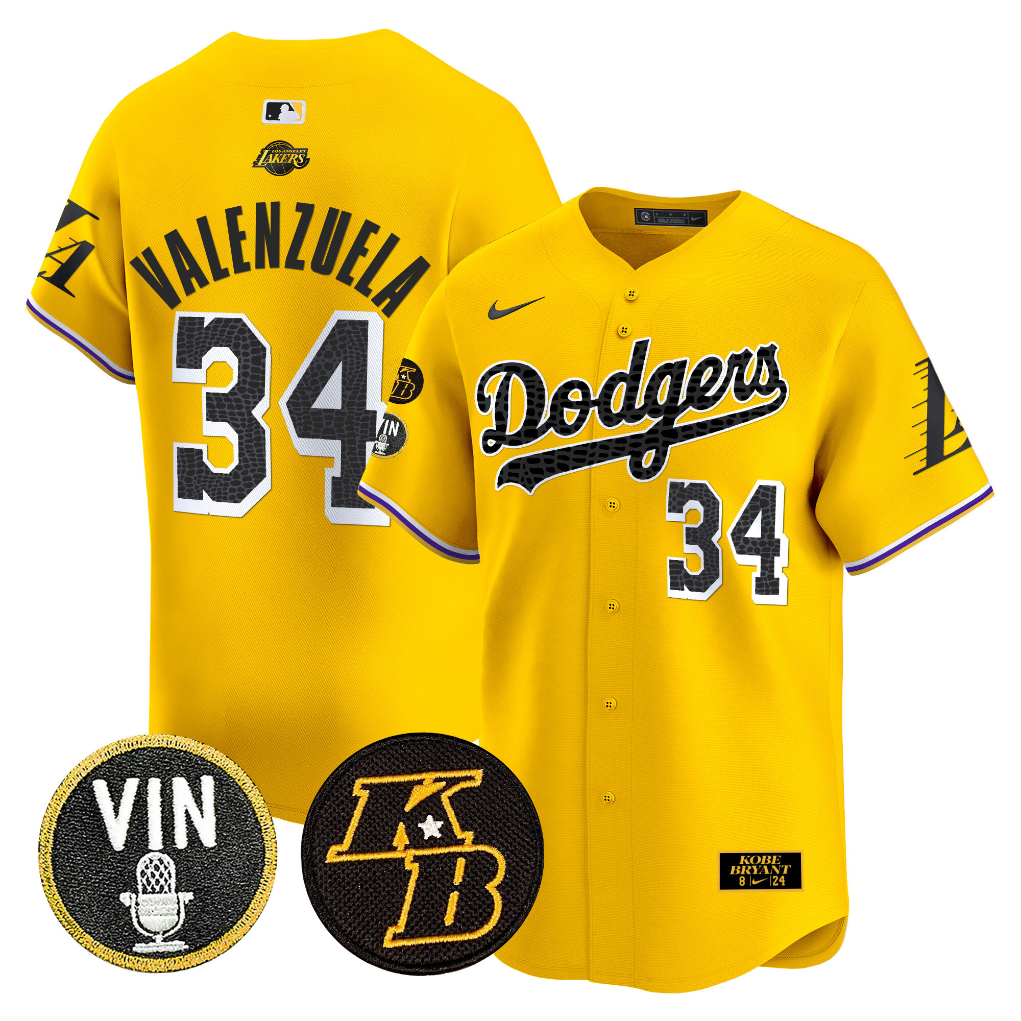Men's Dodgers 2024 Mamba Vapor Premier Limited Jersey V2 - All Stitched - Image 30