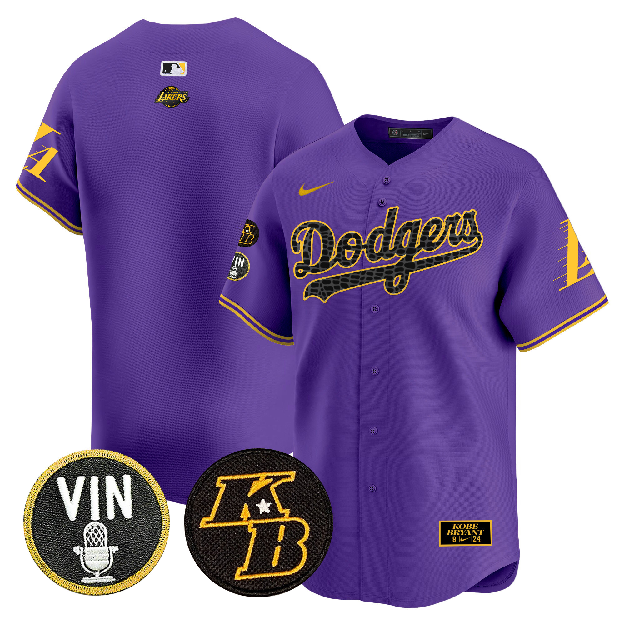 Men's Dodgers 2024 Mamba Vapor Premier Limited Jersey V2 - All Stitched - Image 40