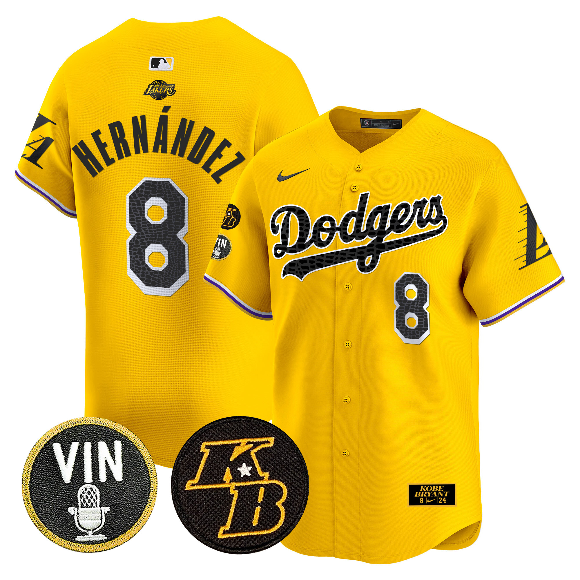 Men's Dodgers 2024 Mamba Vapor Premier Limited Jersey V2 - All Stitched - Image 31