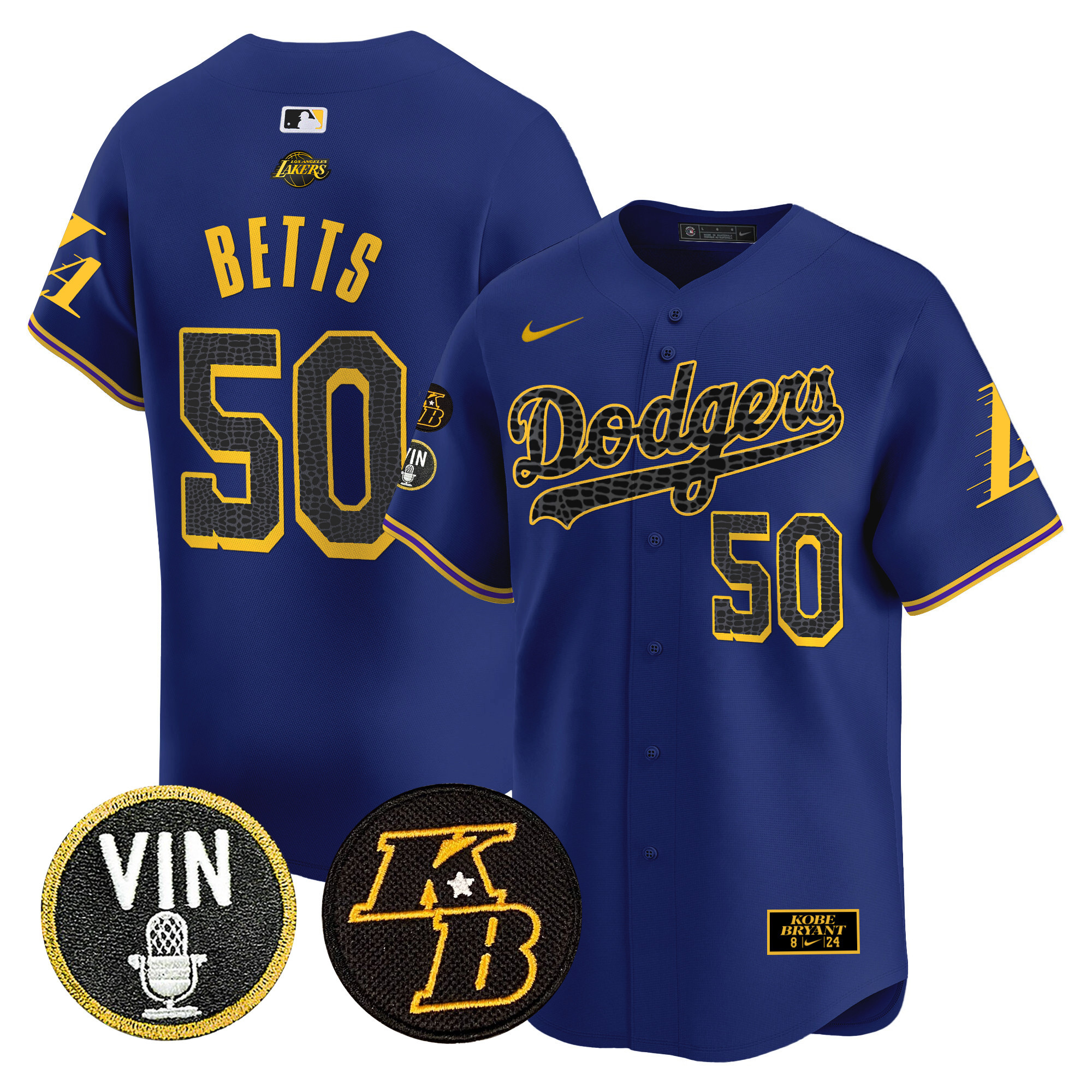Men's Dodgers 2024 Mamba Vapor Premier Limited Jersey V2 - All Stitched - Image 20
