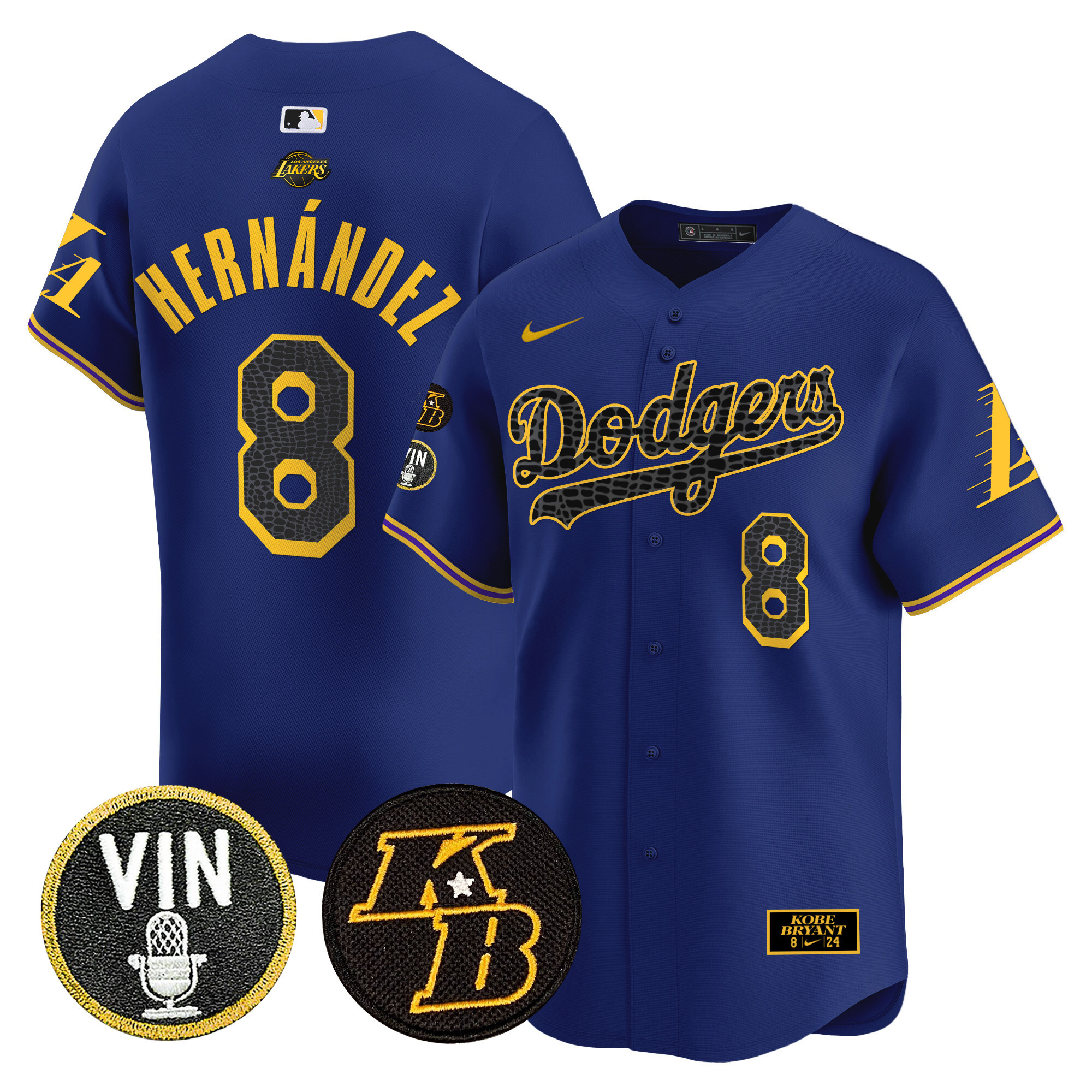 Men's Dodgers 2024 Mamba Vapor Premier Limited Jersey V2 - All Stitched - Image 23