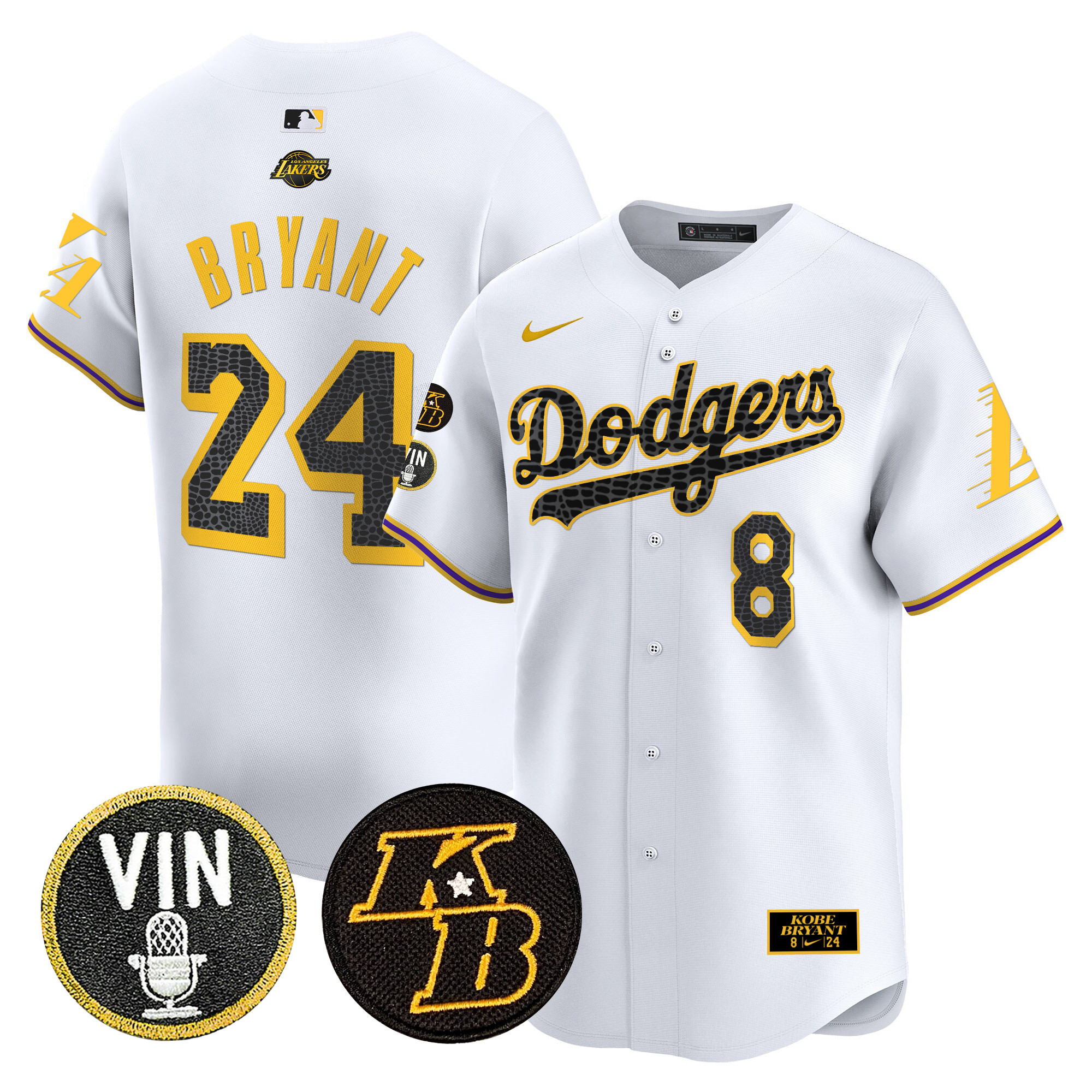 Men's Dodgers 2024 Mamba Vapor Premier Limited Jersey V2 - All Stitched - Image 9