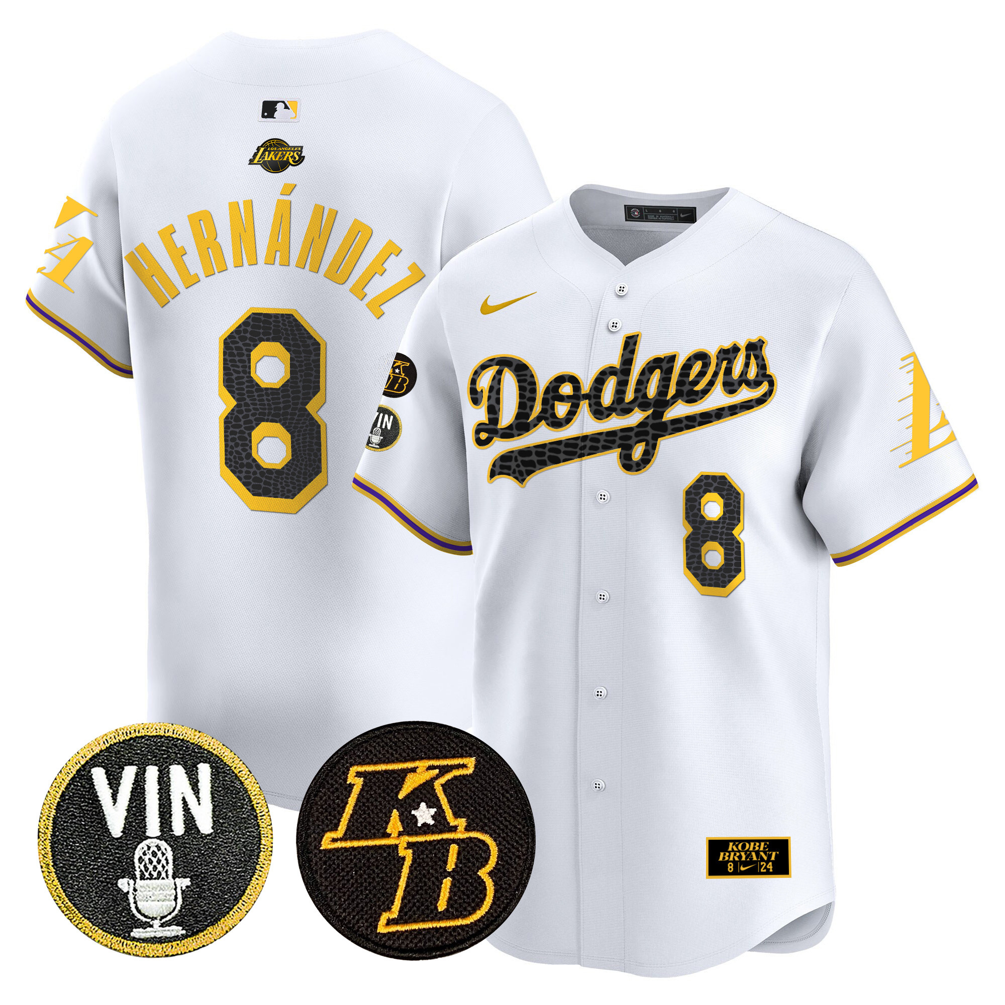 Men's Dodgers 2024 Mamba Vapor Premier Limited Jersey V2 - All Stitched - Image 15
