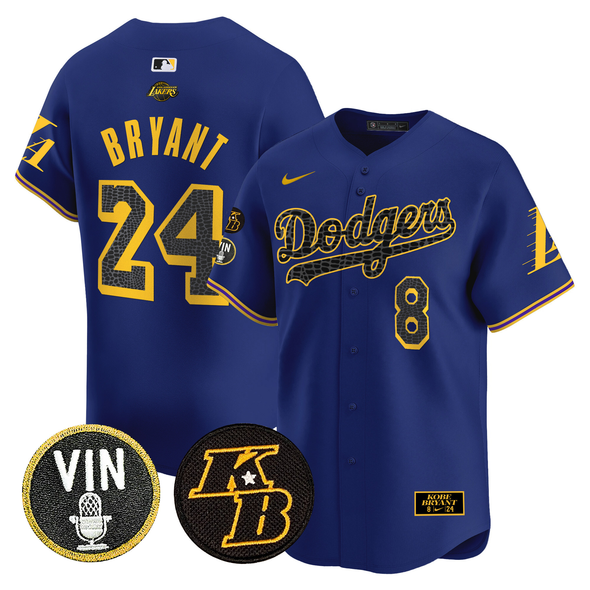 Men's Dodgers 2024 Mamba Vapor Premier Limited Jersey V2 - All Stitched - Image 17