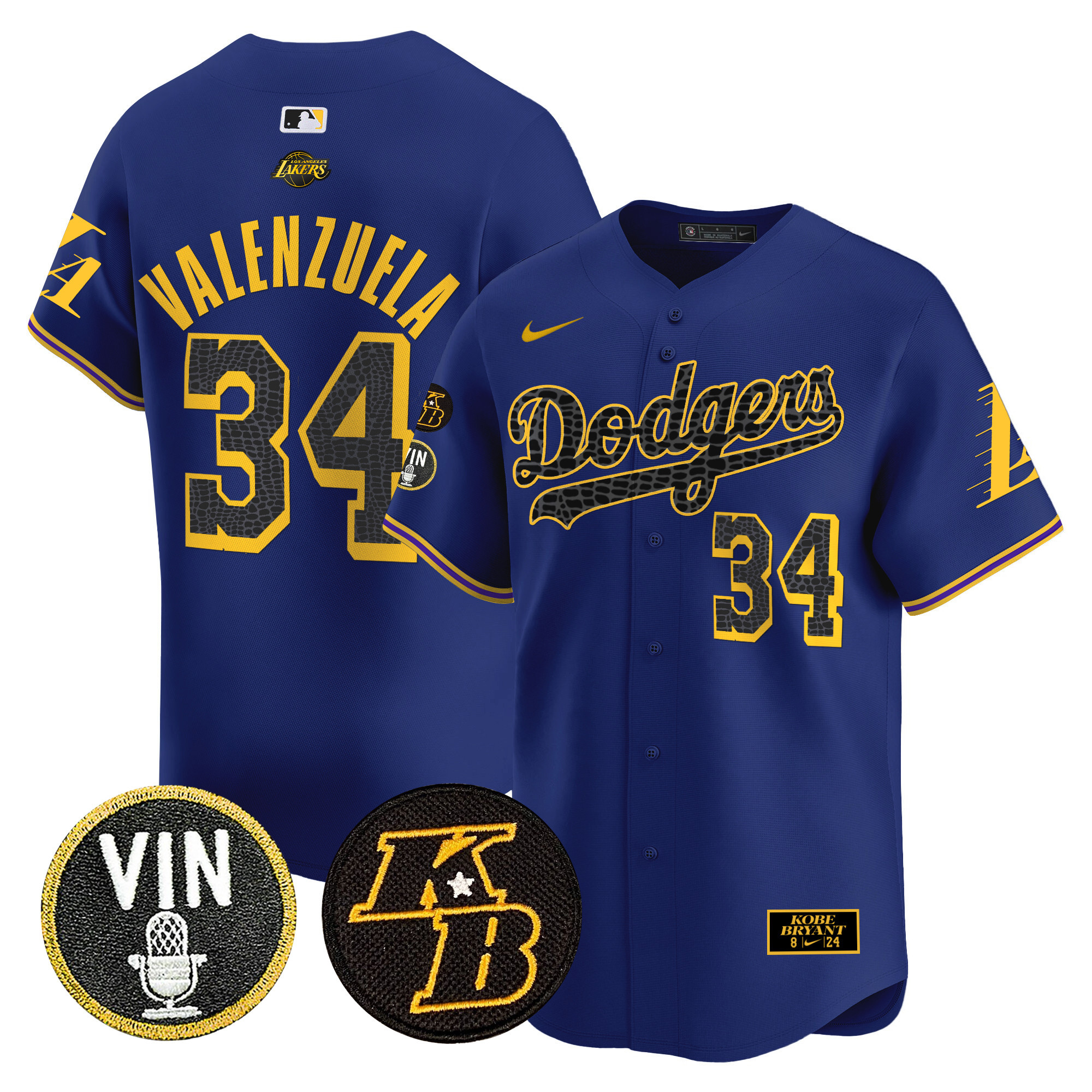 Men's Dodgers 2024 Mamba Vapor Premier Limited Jersey V2 - All Stitched - Image 22