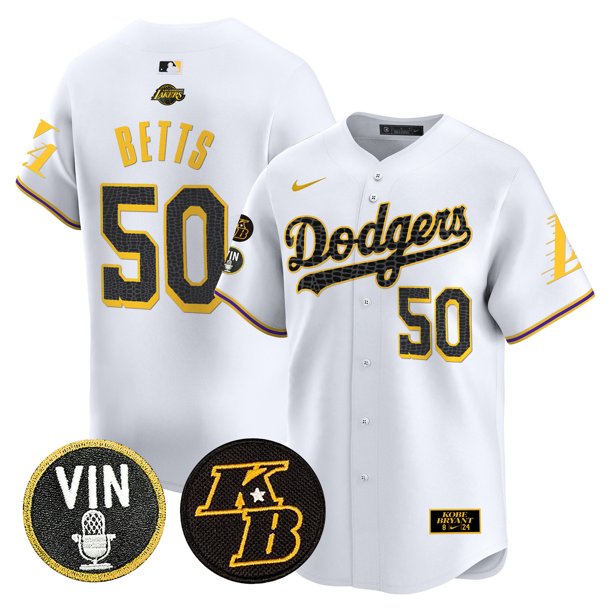 Men's Dodgers 2024 Mamba Vapor Premier Limited Jersey V2 - All Stitched - Image 12