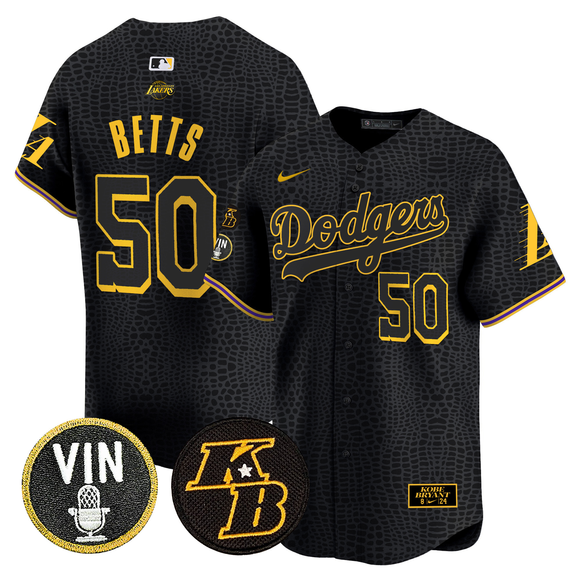 Men's Dodgers 2024 Mamba Vapor Premier Limited Jersey V2 - All Stitched - Image 4