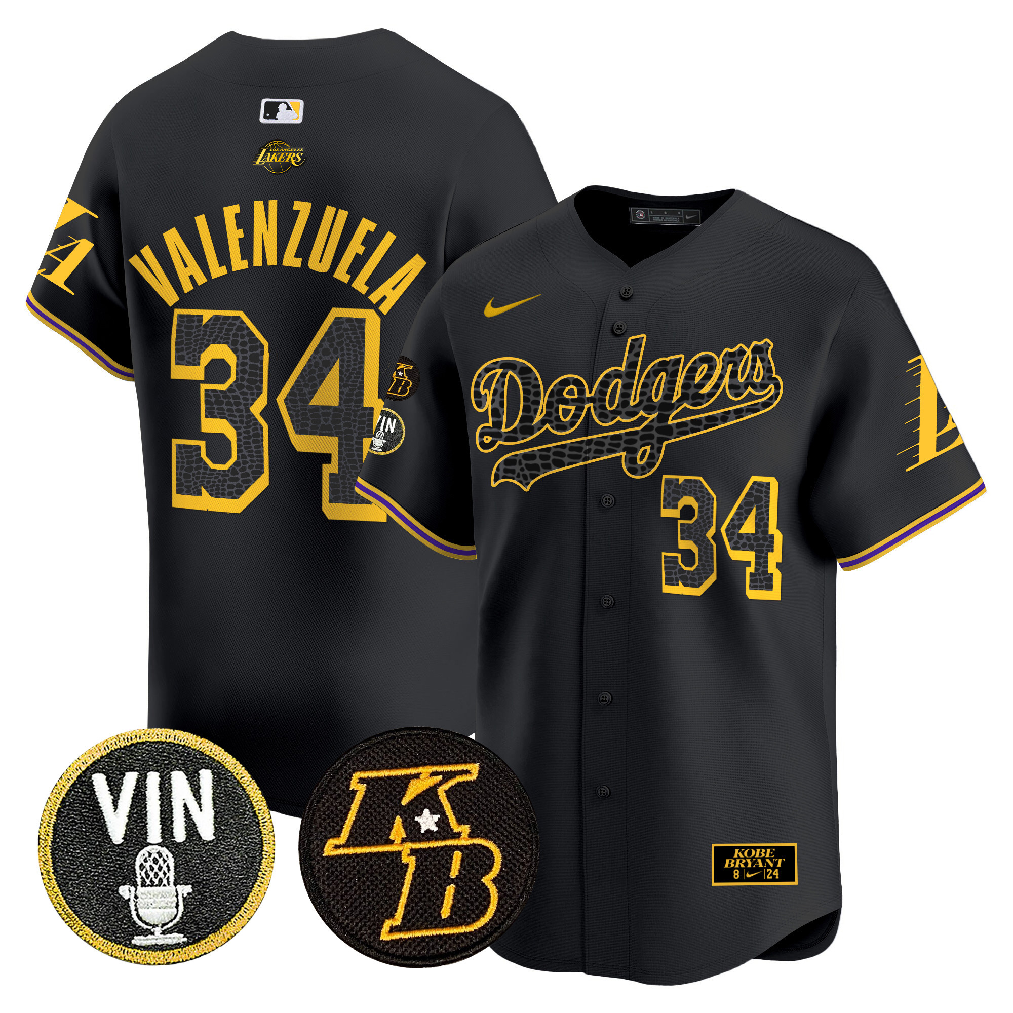 Men's Dodgers 2024 Mamba Vapor Premier Limited Jersey V2 - All Stitched - Image 46