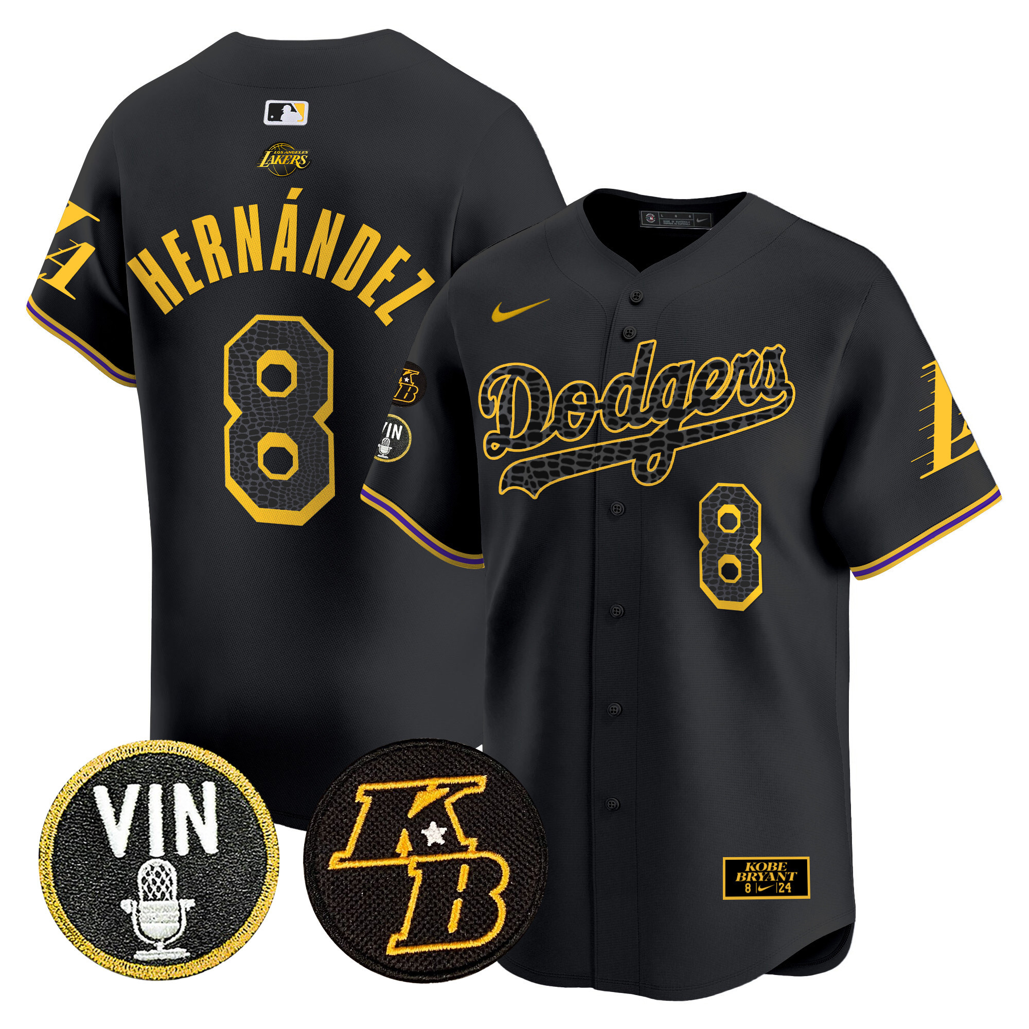Men's Dodgers 2024 Mamba Vapor Premier Limited Jersey V2 - All Stitched - Image 47
