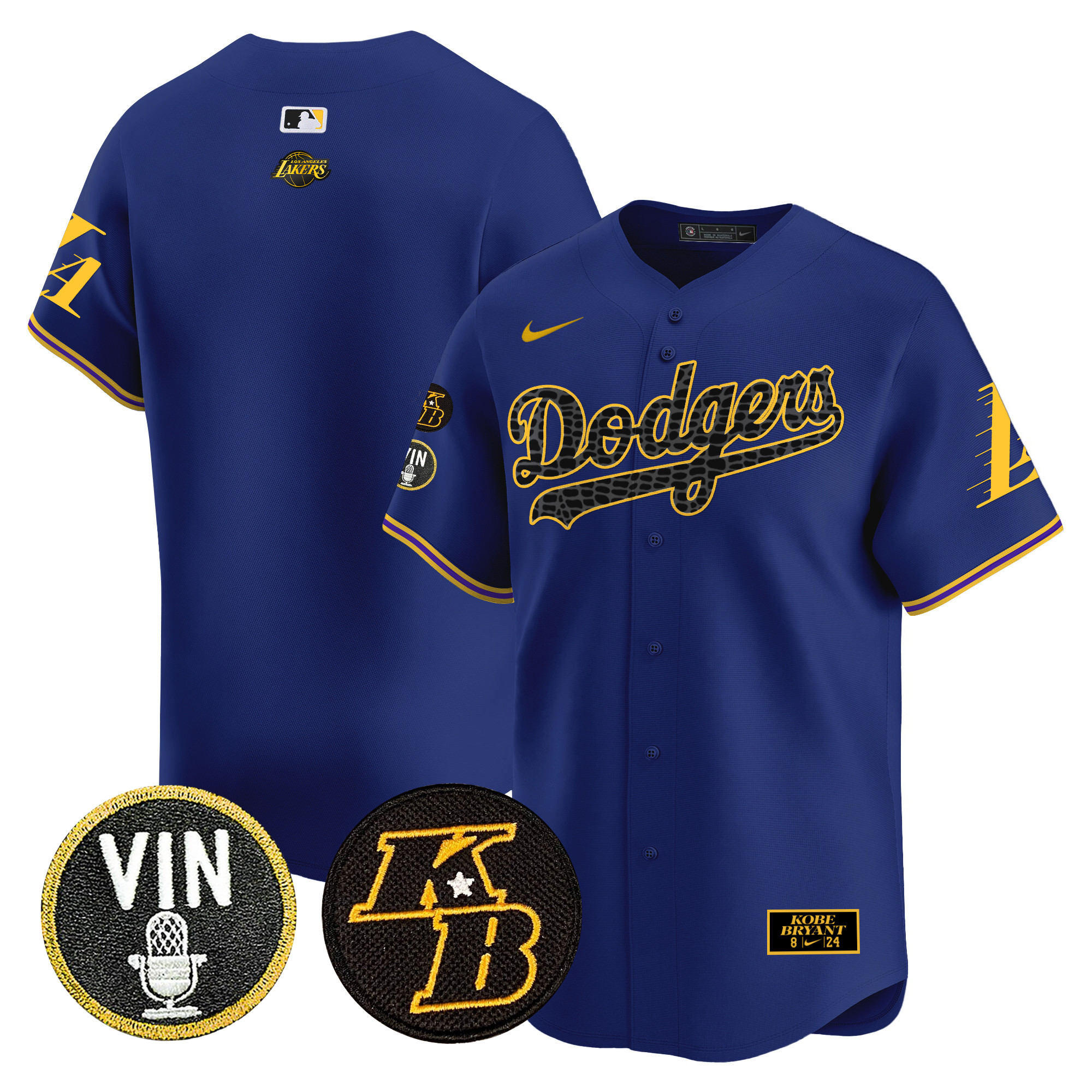Men's Dodgers 2024 Mamba Vapor Premier Limited Jersey V2 - All Stitched - Image 24