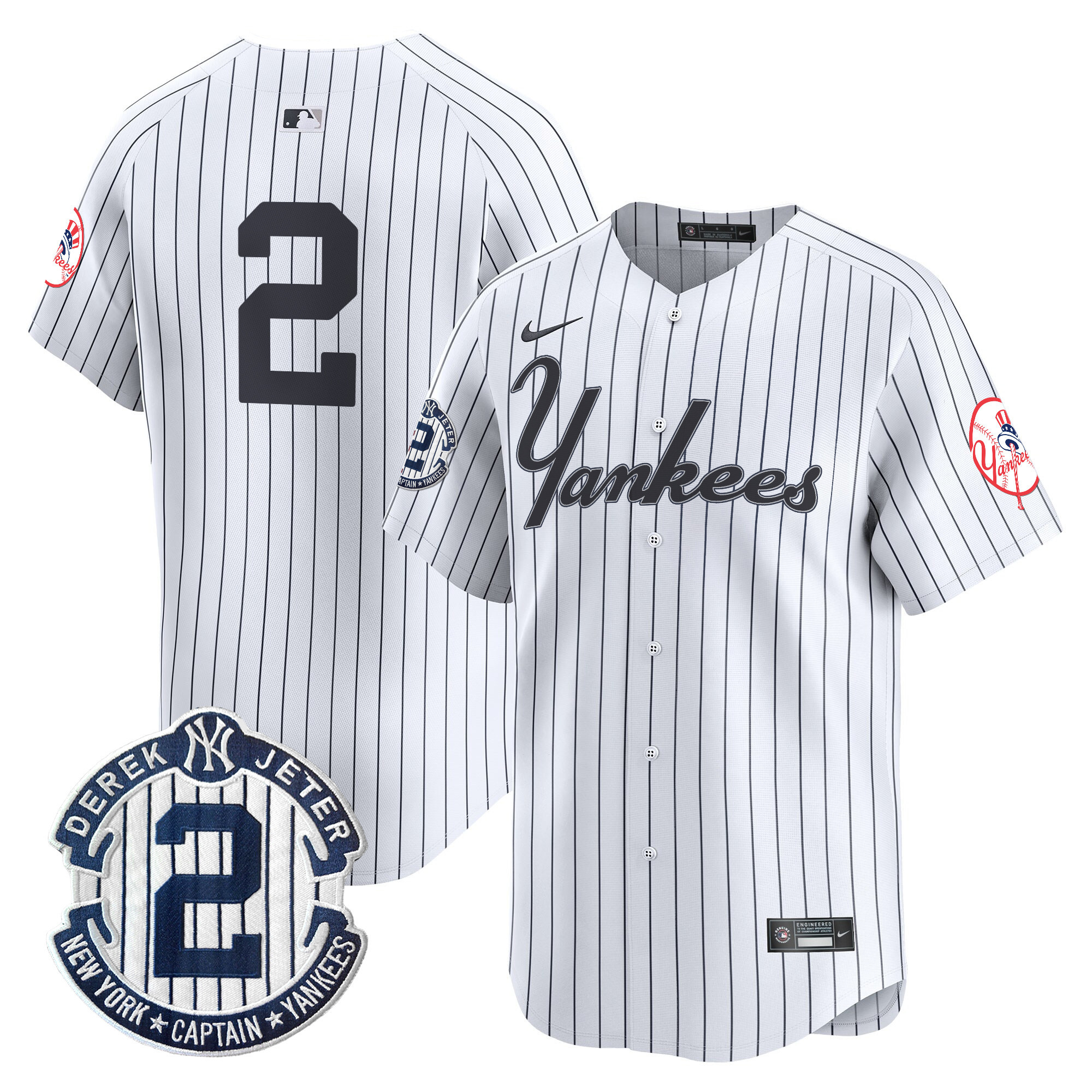 Men's Yankees Throwback Vapor Premier Limited Jersey V2 - All Stitched - Image 20