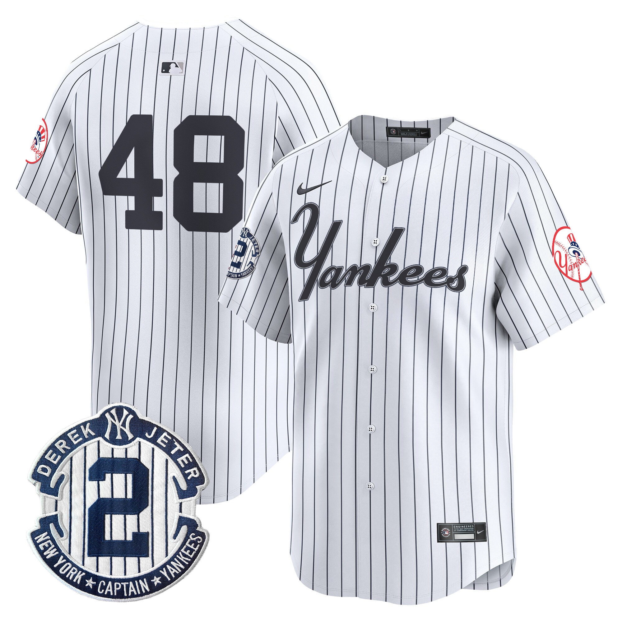 Men's Yankees Throwback Vapor Premier Limited Jersey V2 - All Stitched - Image 23