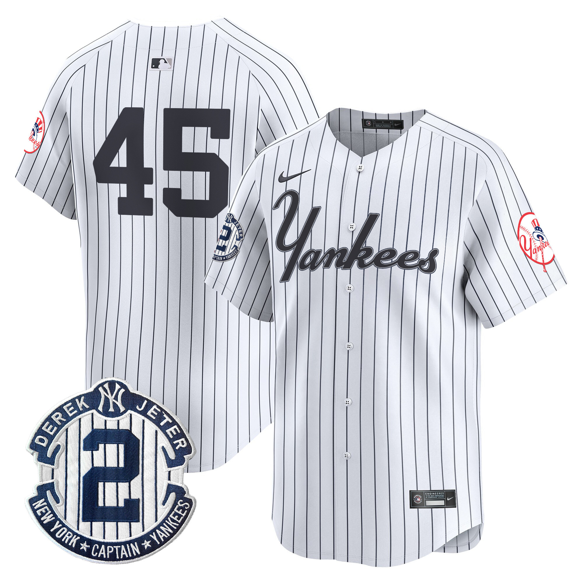 Men's Yankees Throwback Vapor Premier Limited Jersey V2 - All Stitched - Image 21
