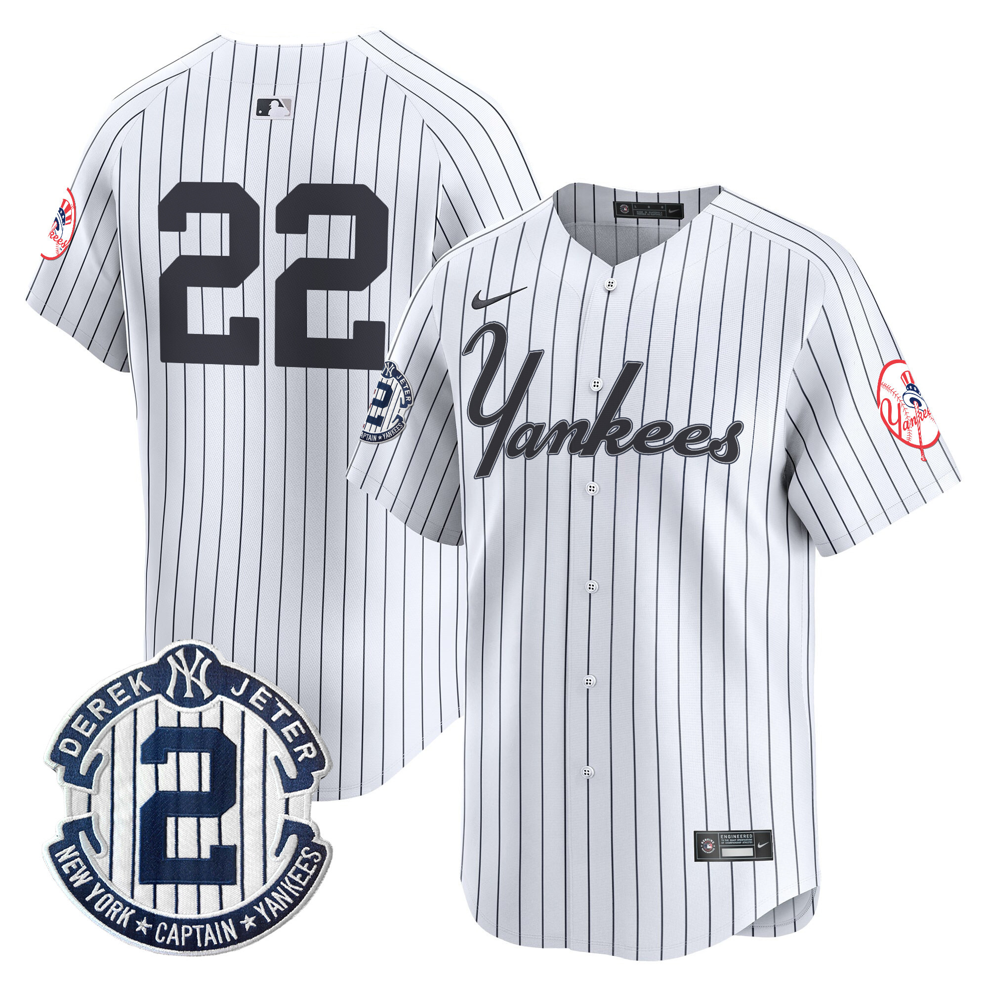Men's Yankees Throwback Vapor Premier Limited Jersey V2 - All Stitched - Image 22