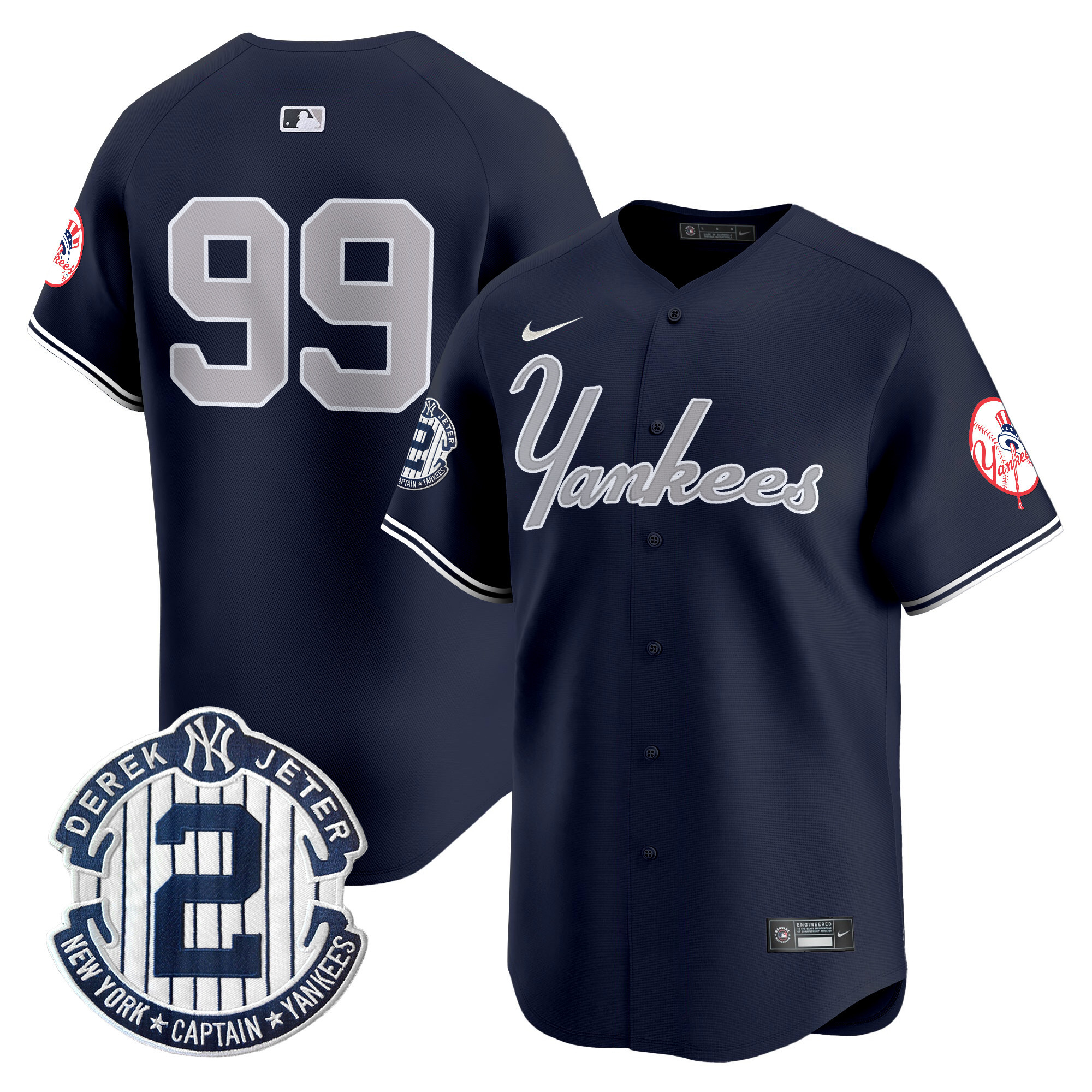 Men's Yankees Throwback Vapor Premier Limited Jersey V2 - All Stitched - Image 25