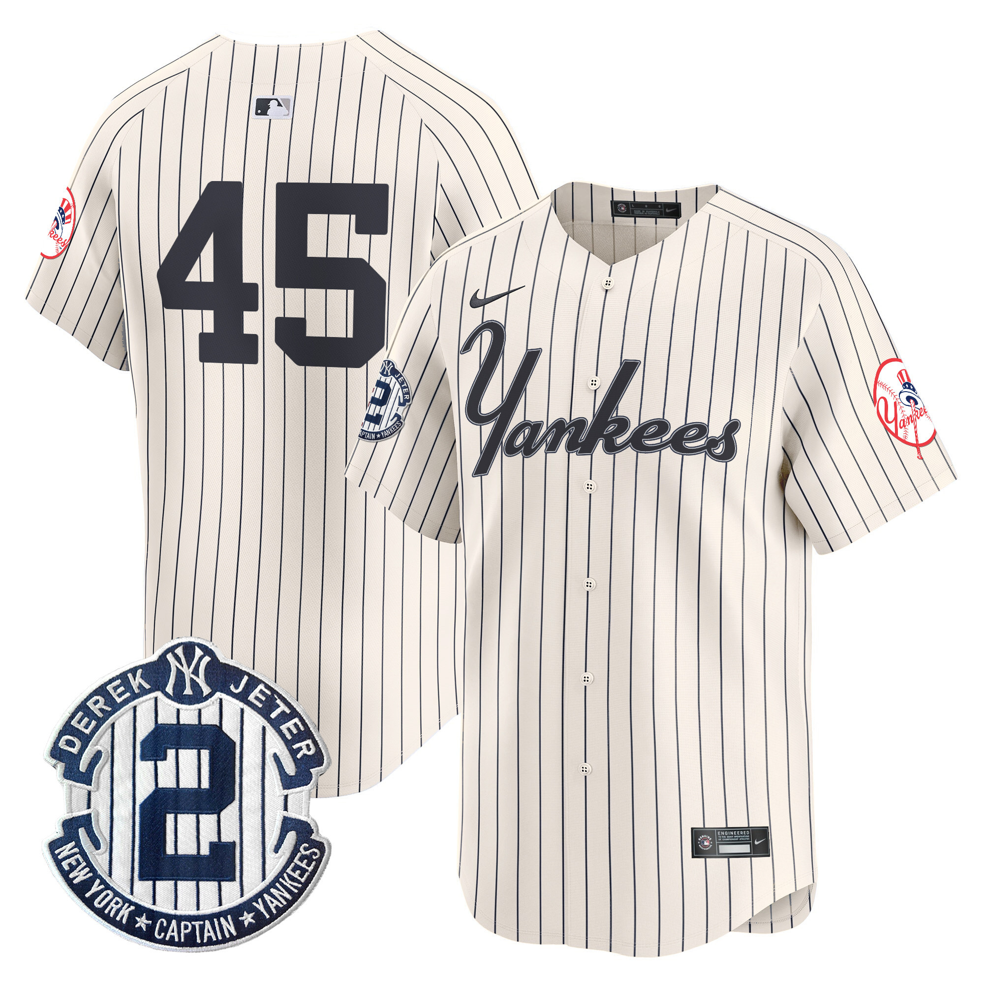 Men's Yankees Throwback Vapor Premier Limited Jersey V2 - All Stitched - Image 5