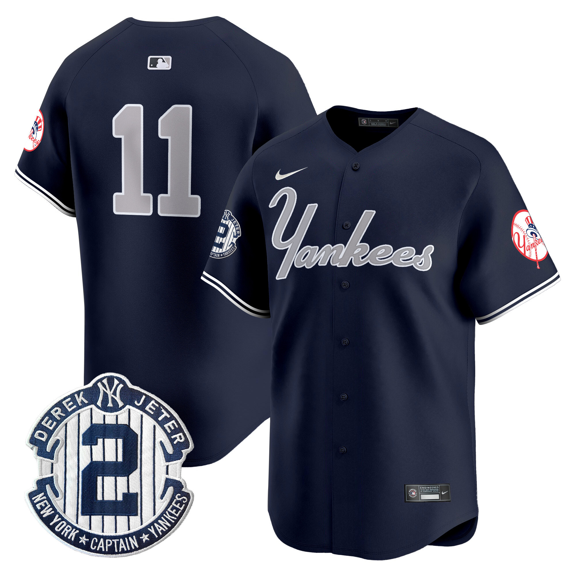 Men's Yankees Throwback Vapor Premier Limited Jersey V2 - All Stitched - Image 26
