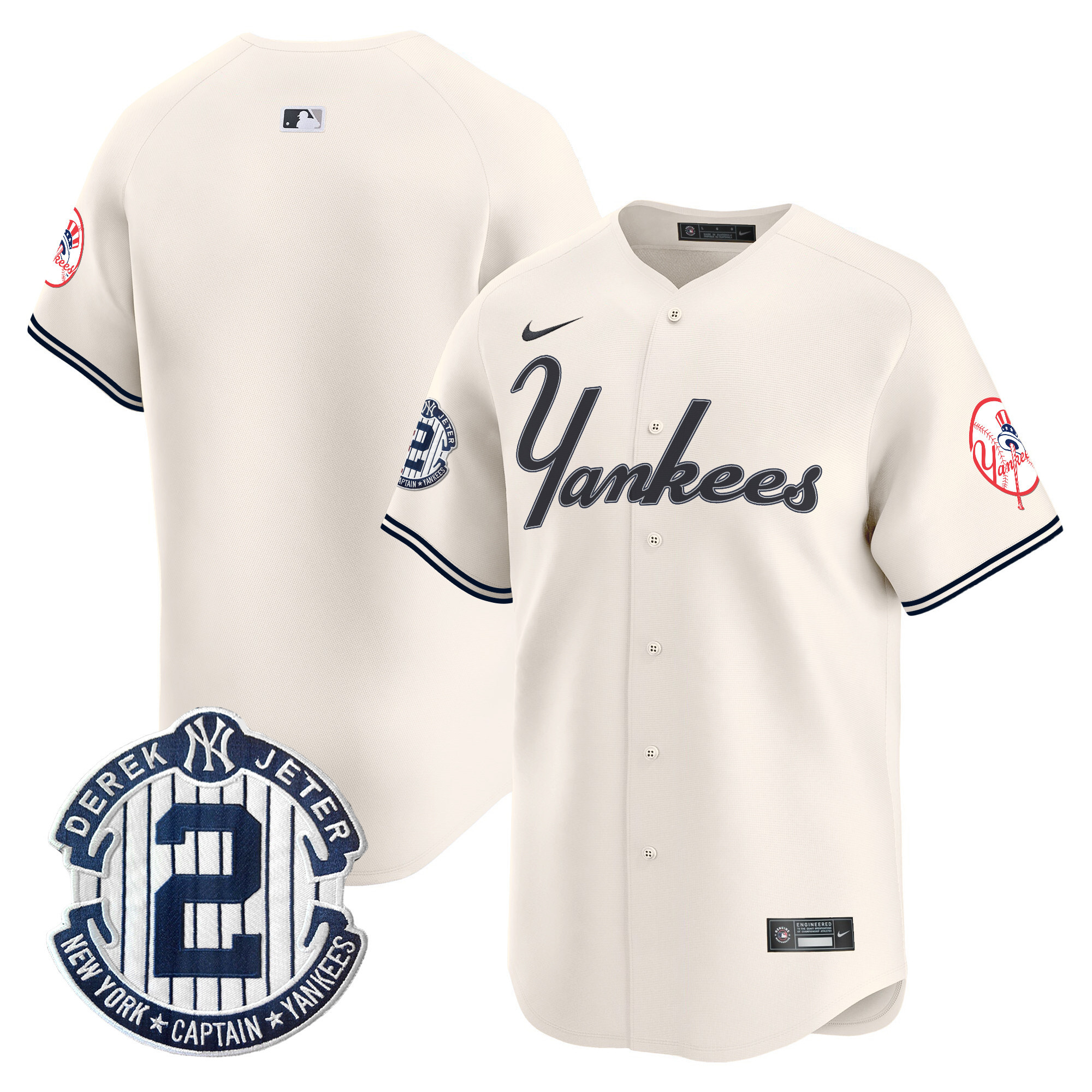 Men's Yankees Throwback Vapor Premier Limited Jersey V2 - All Stitched - Image 16