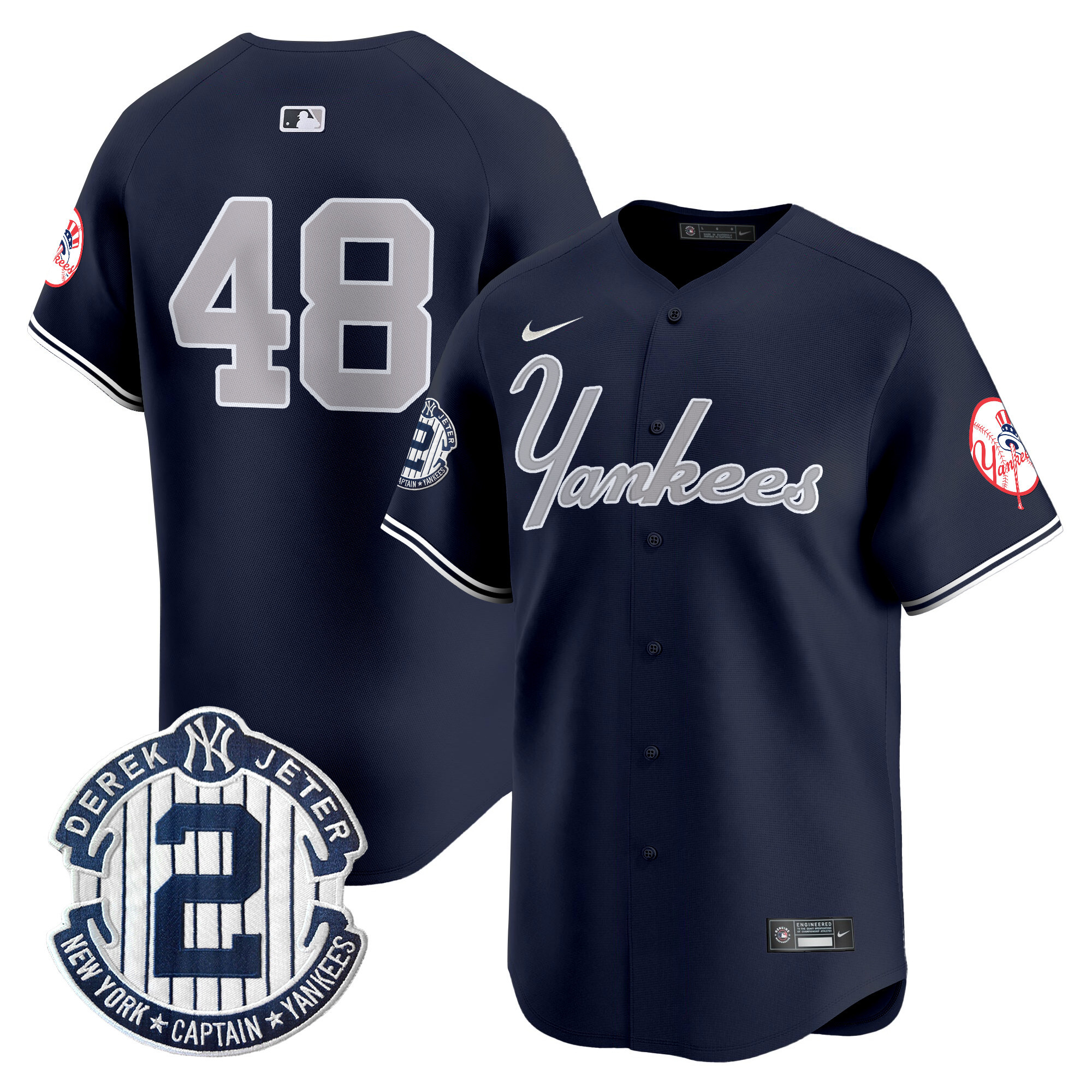 Men's Yankees Throwback Vapor Premier Limited Jersey V2 - All Stitched - Image 31