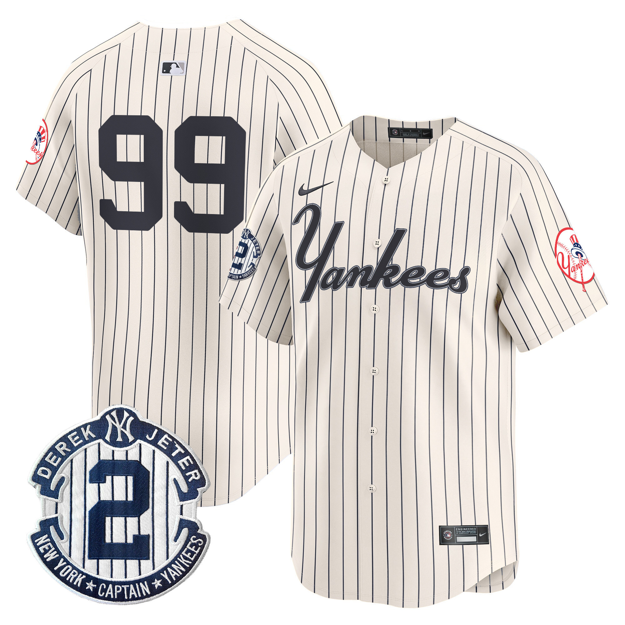 Men's Yankees Throwback Vapor Premier Limited Jersey V2 - All Stitched