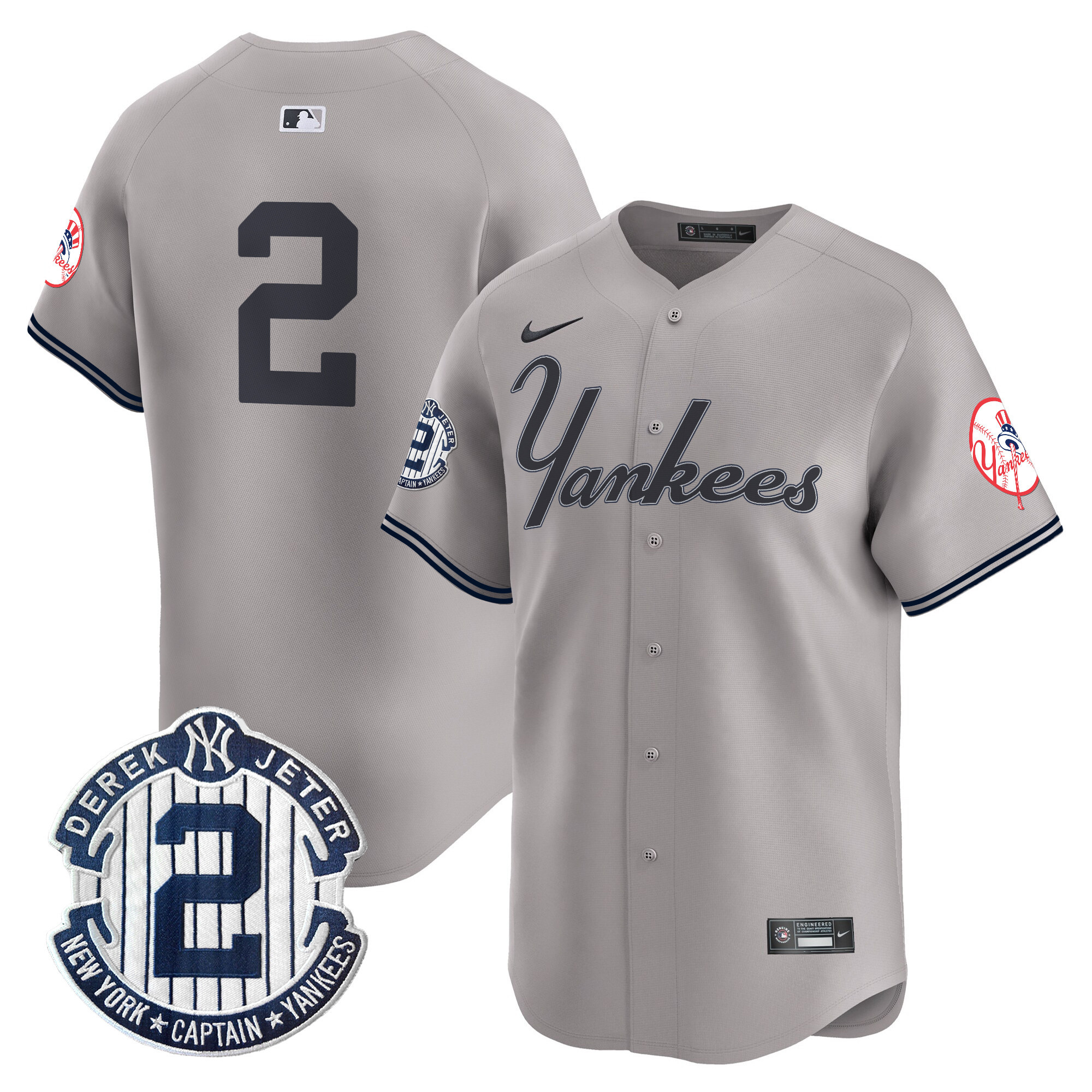 Men's Yankees Throwback Vapor Premier Limited Jersey V2 - All Stitched - Image 36