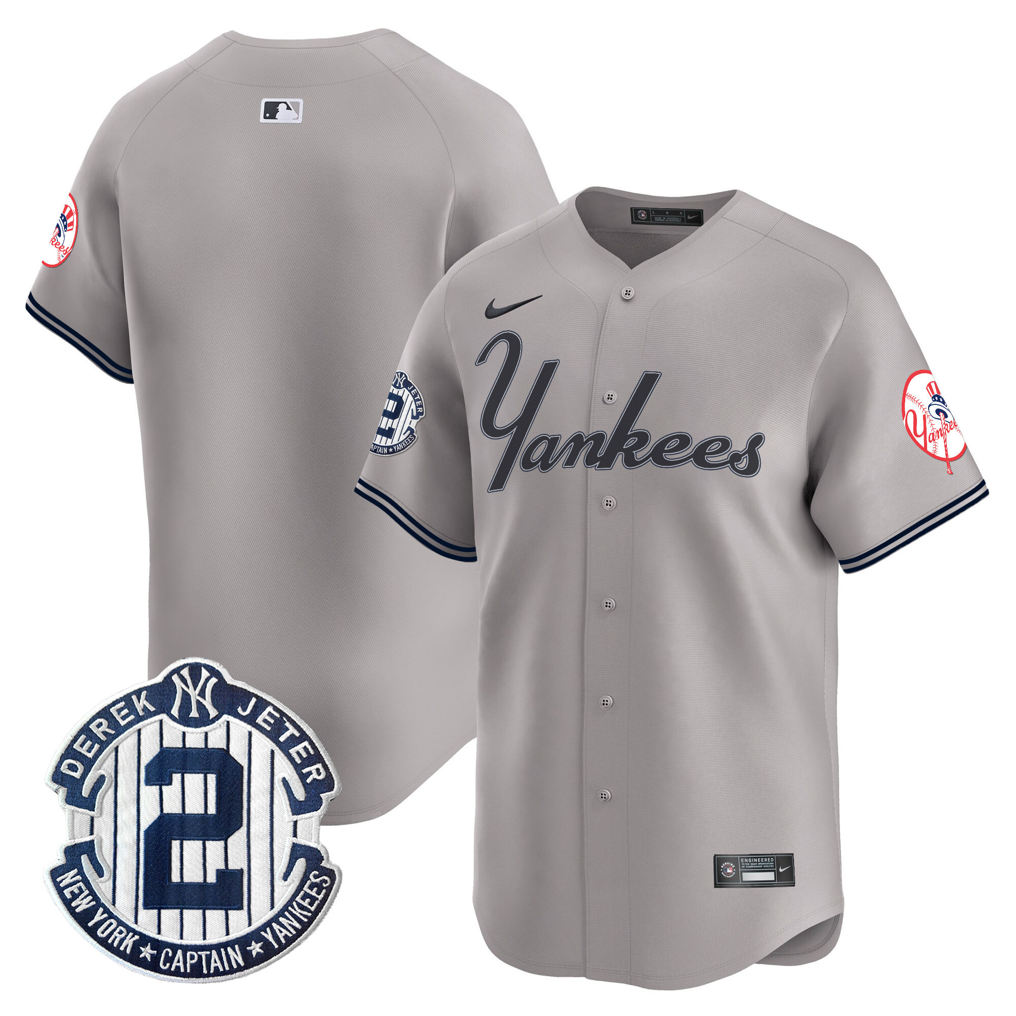 Men's Yankees Throwback Vapor Premier Limited Jersey V2 - All Stitched - Image 40