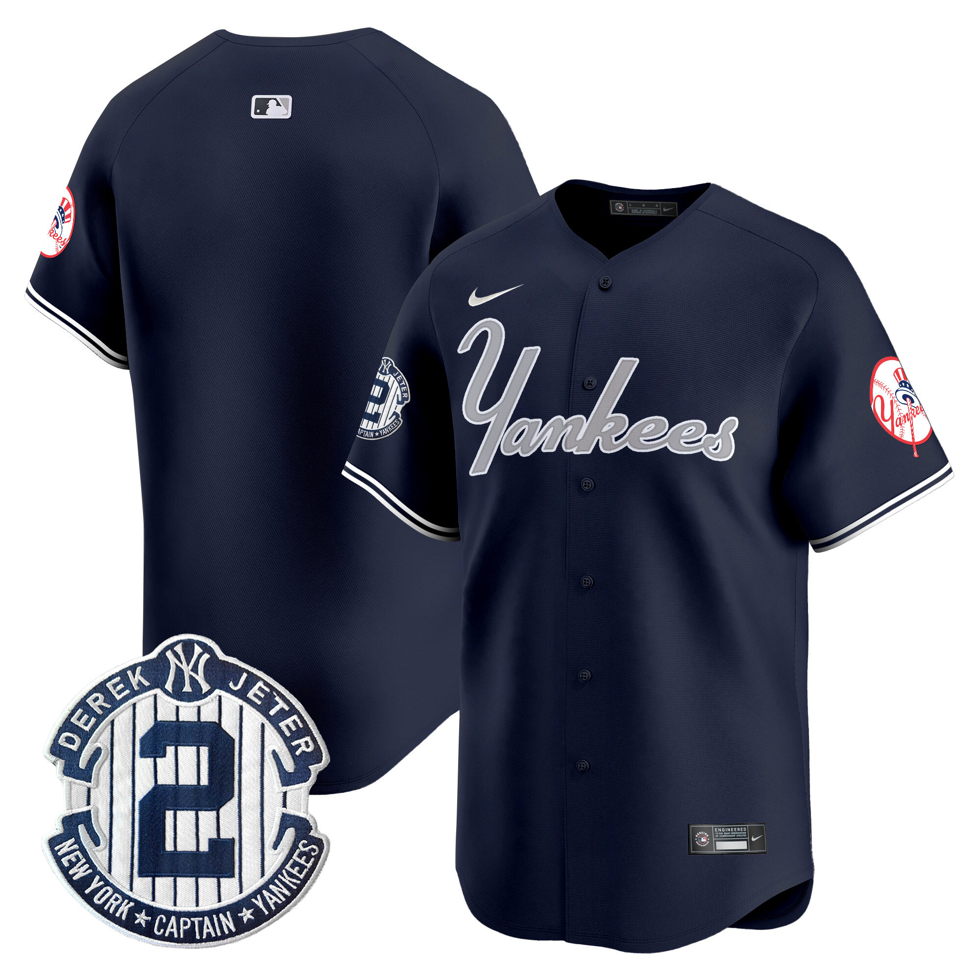Men's Yankees Throwback Vapor Premier Limited Jersey V2 - All Stitched - Image 32