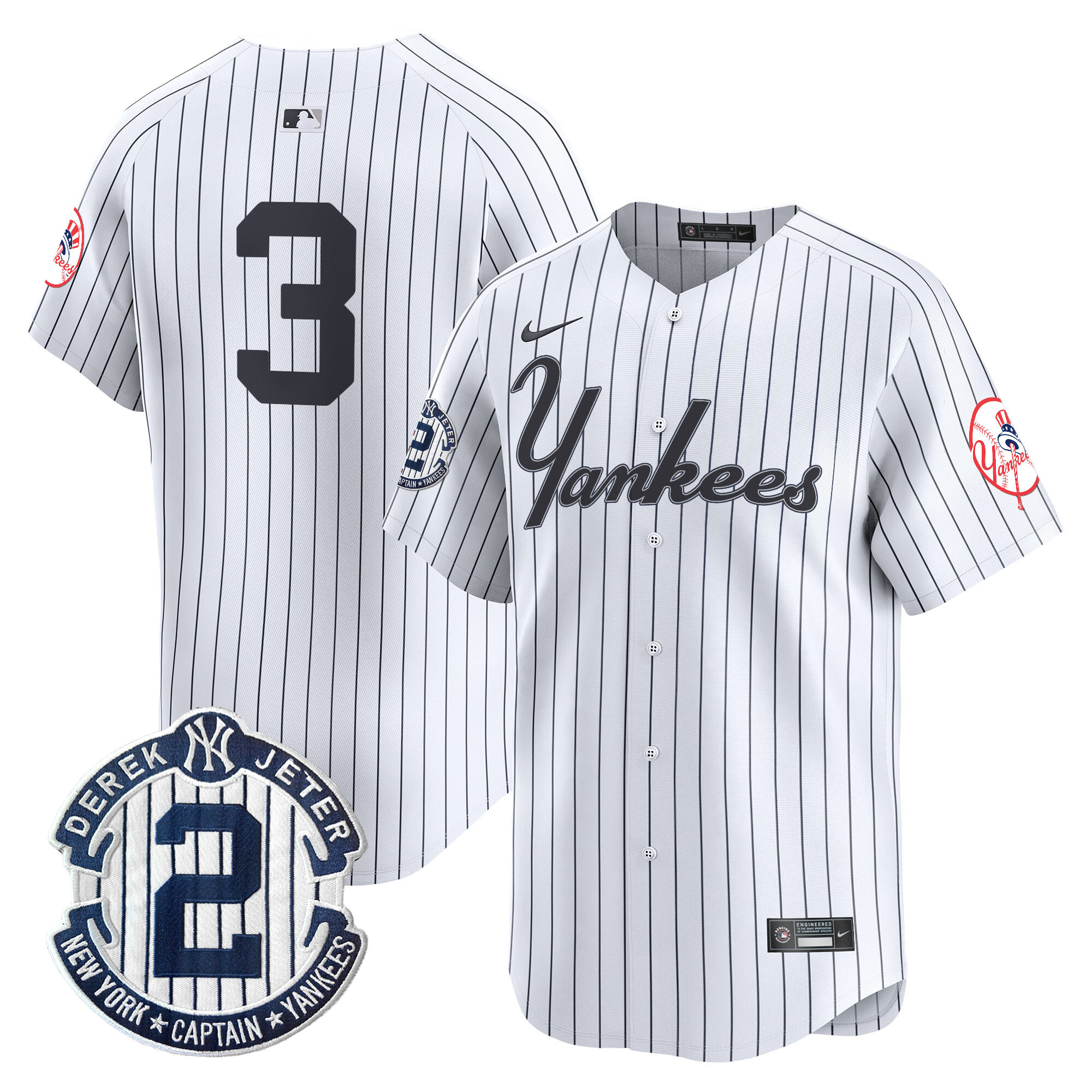 Men's Yankees Throwback Vapor Premier Limited Jersey V2 - All Stitched - Image 19