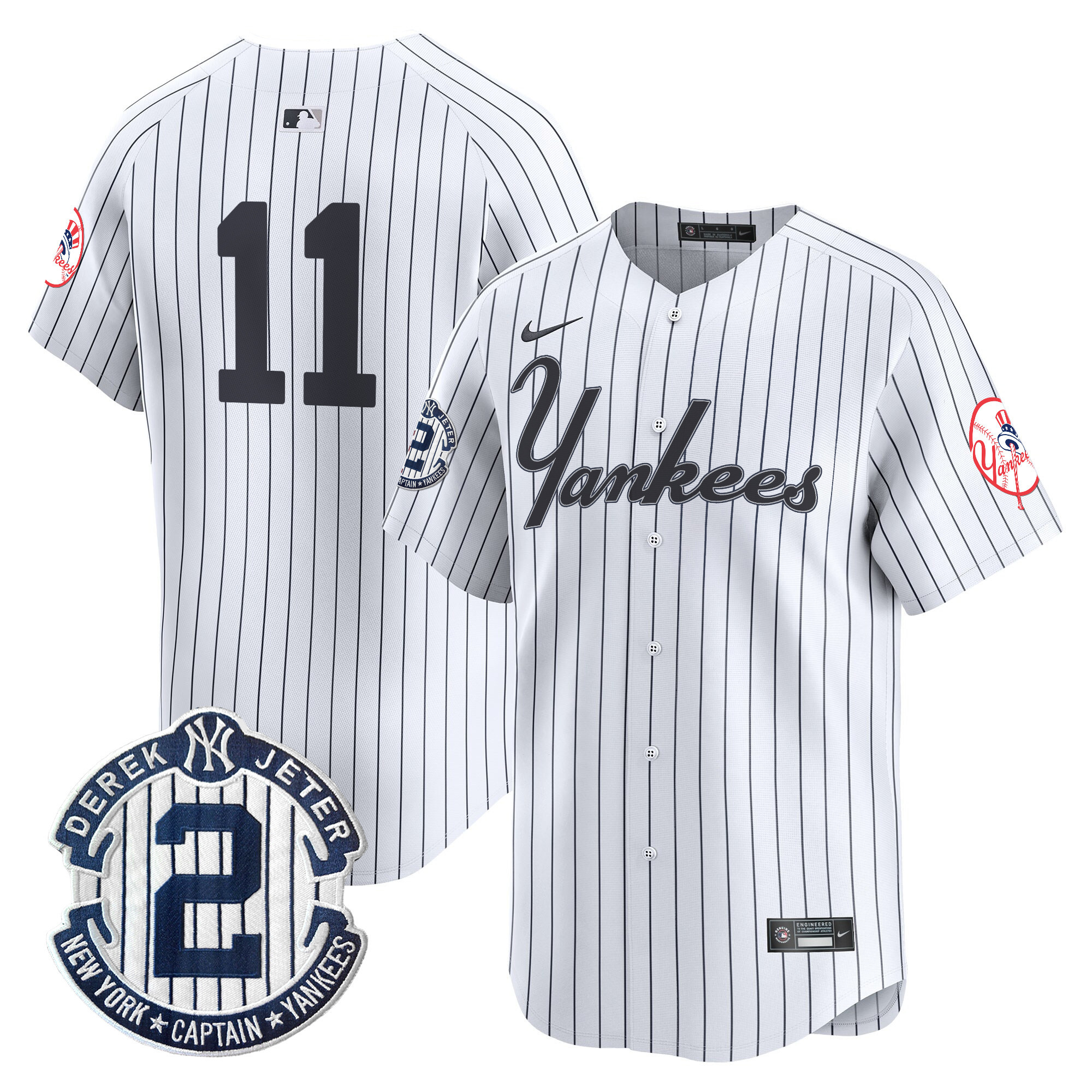 Men's Yankees Throwback Vapor Premier Limited Jersey V2 - All Stitched - Image 18