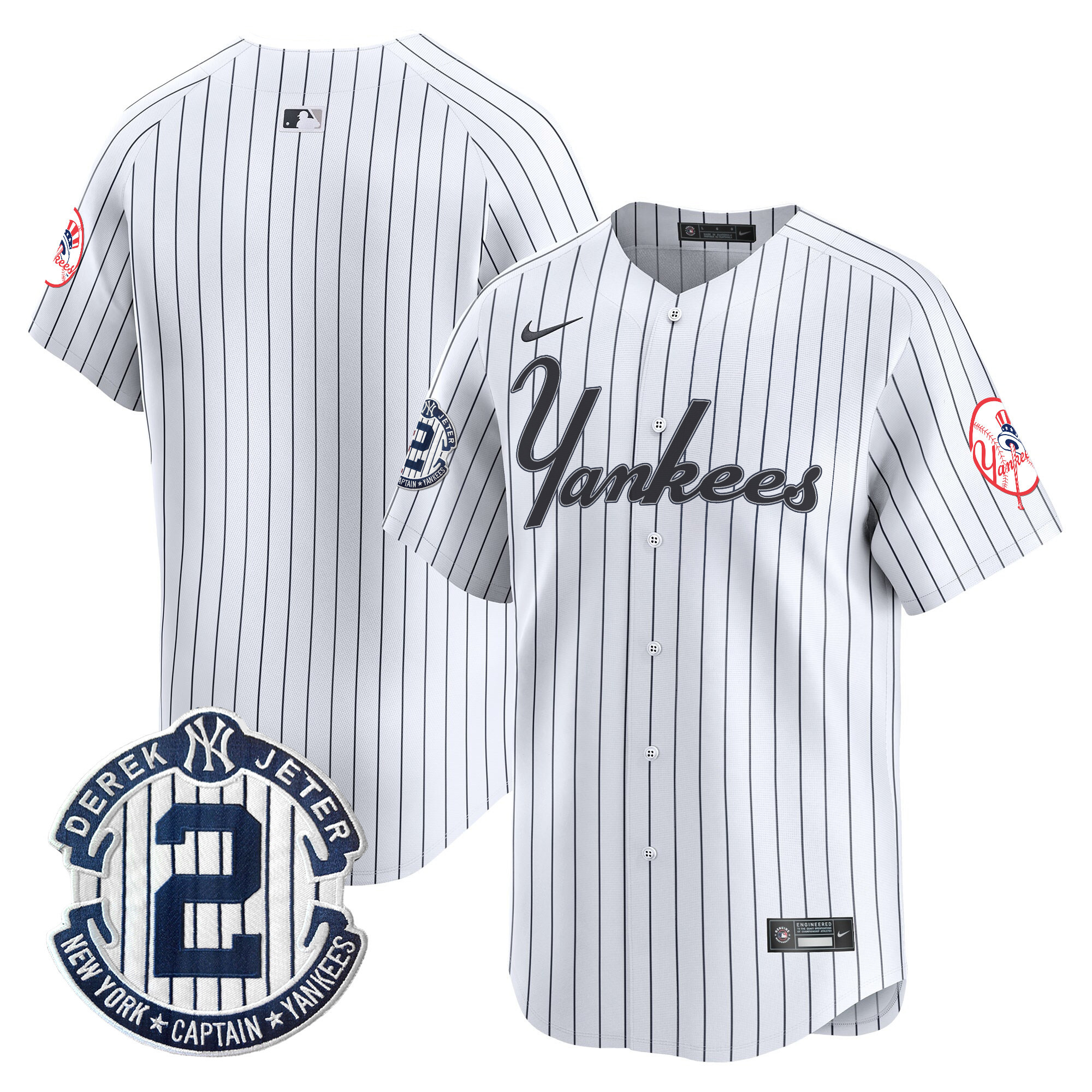 Men's Yankees Throwback Vapor Premier Limited Jersey V2 - All Stitched - Image 24