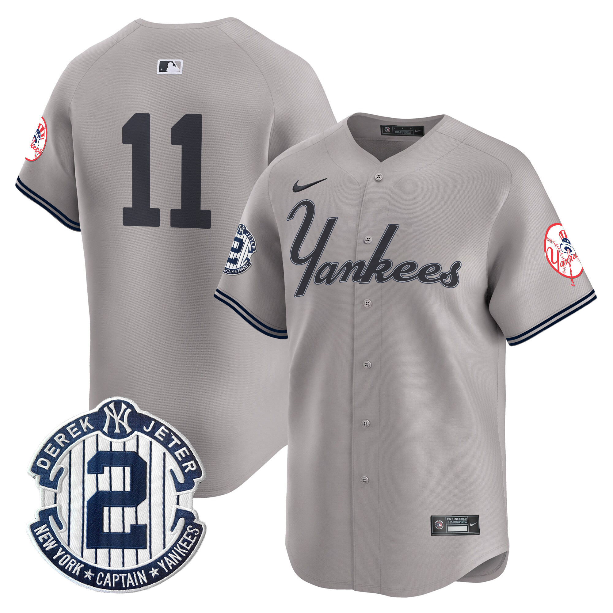Men's Yankees Throwback Vapor Premier Limited Jersey V2 - All Stitched - Image 34
