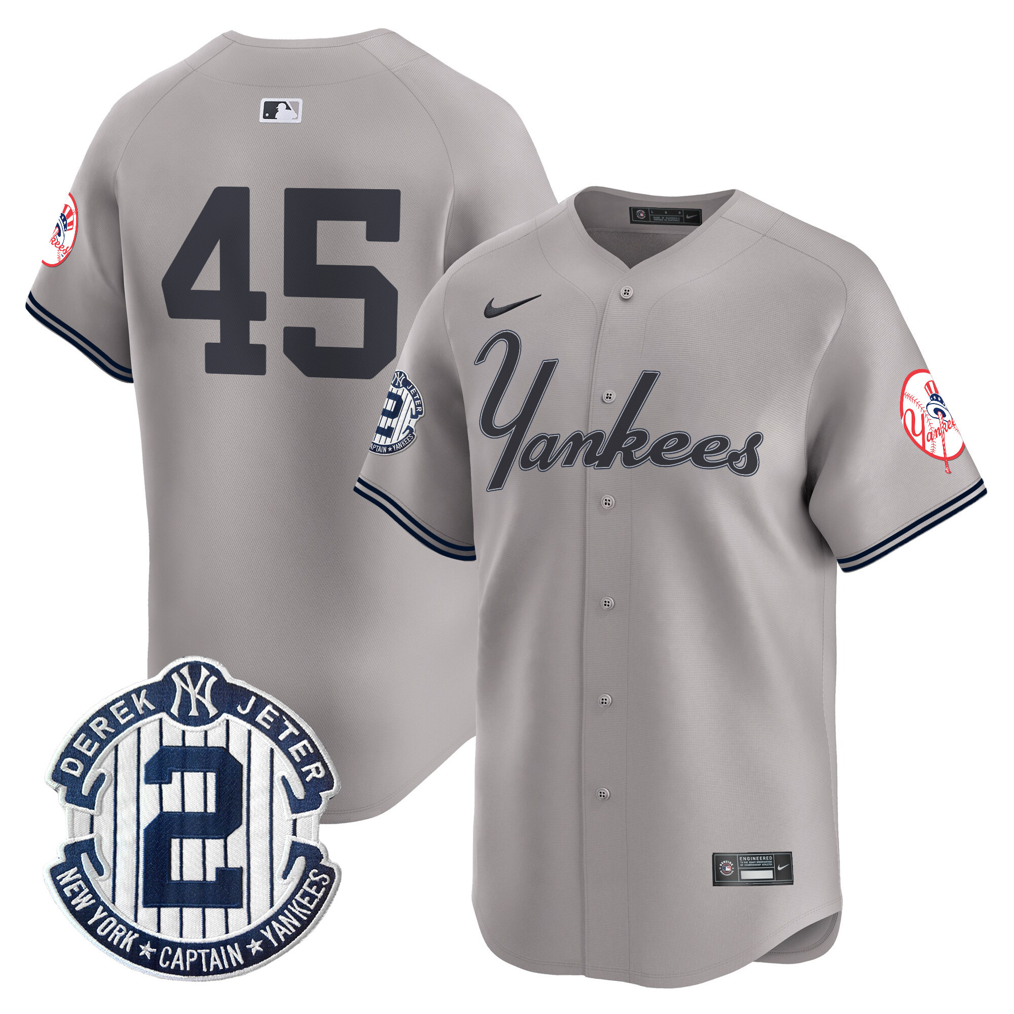 Men's Yankees Throwback Vapor Premier Limited Jersey V2 - All Stitched - Image 37