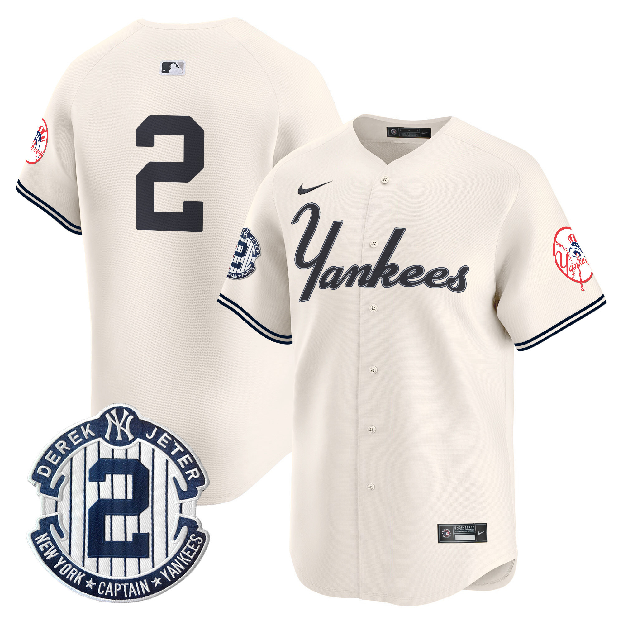 Men's Yankees Throwback Vapor Premier Limited Jersey V2 - All Stitched - Image 12
