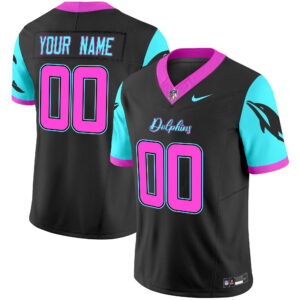 Dolphins "Miami Vice" Vapor Limited Custom Jersey - All Stitched