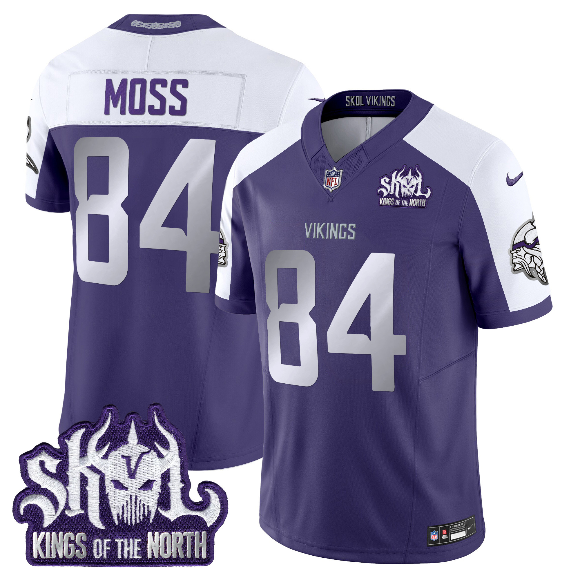 Men's Minnesota Vikings 2025 Winter Warrior Skol Patch Vapor Limited Jersey - All Stitched - Image 36
