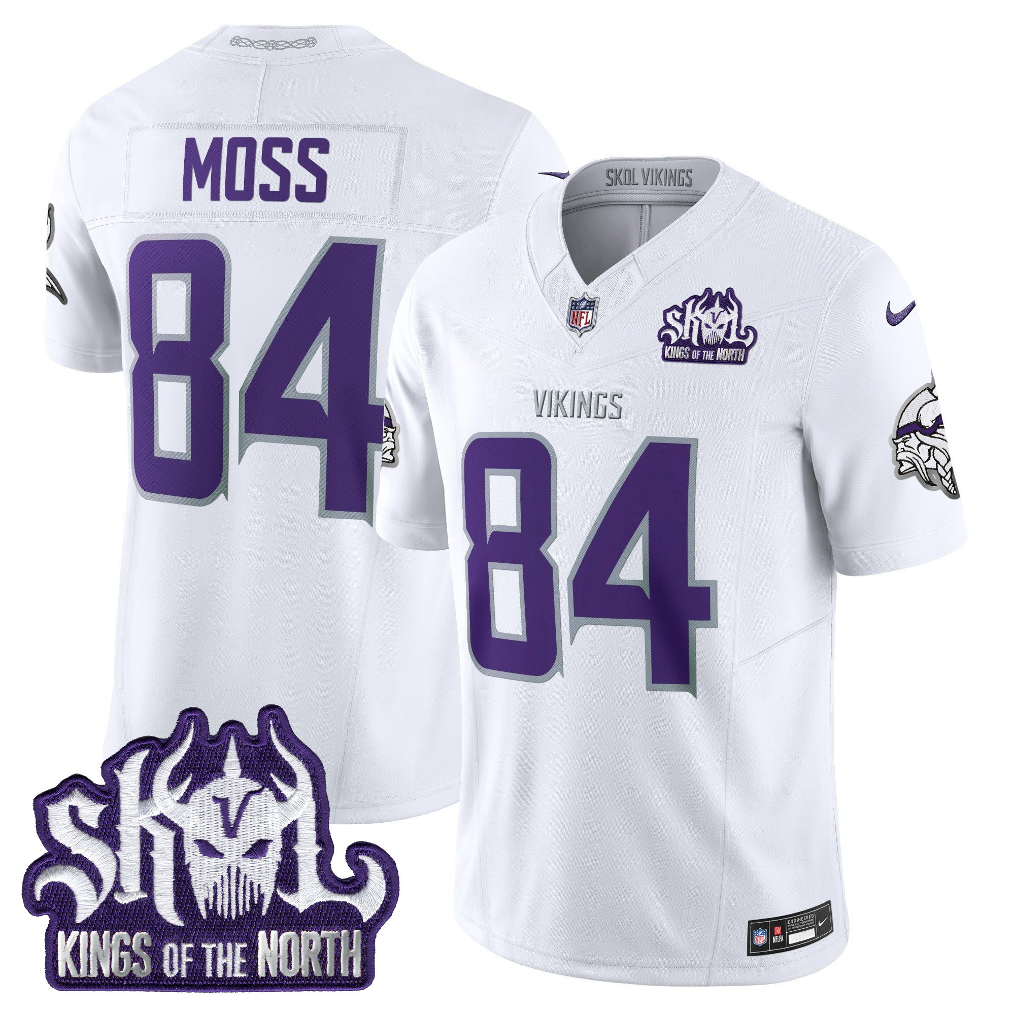 Men's Minnesota Vikings 2025 Winter Warrior Skol Patch Vapor Limited Jersey - All Stitched - Image 9