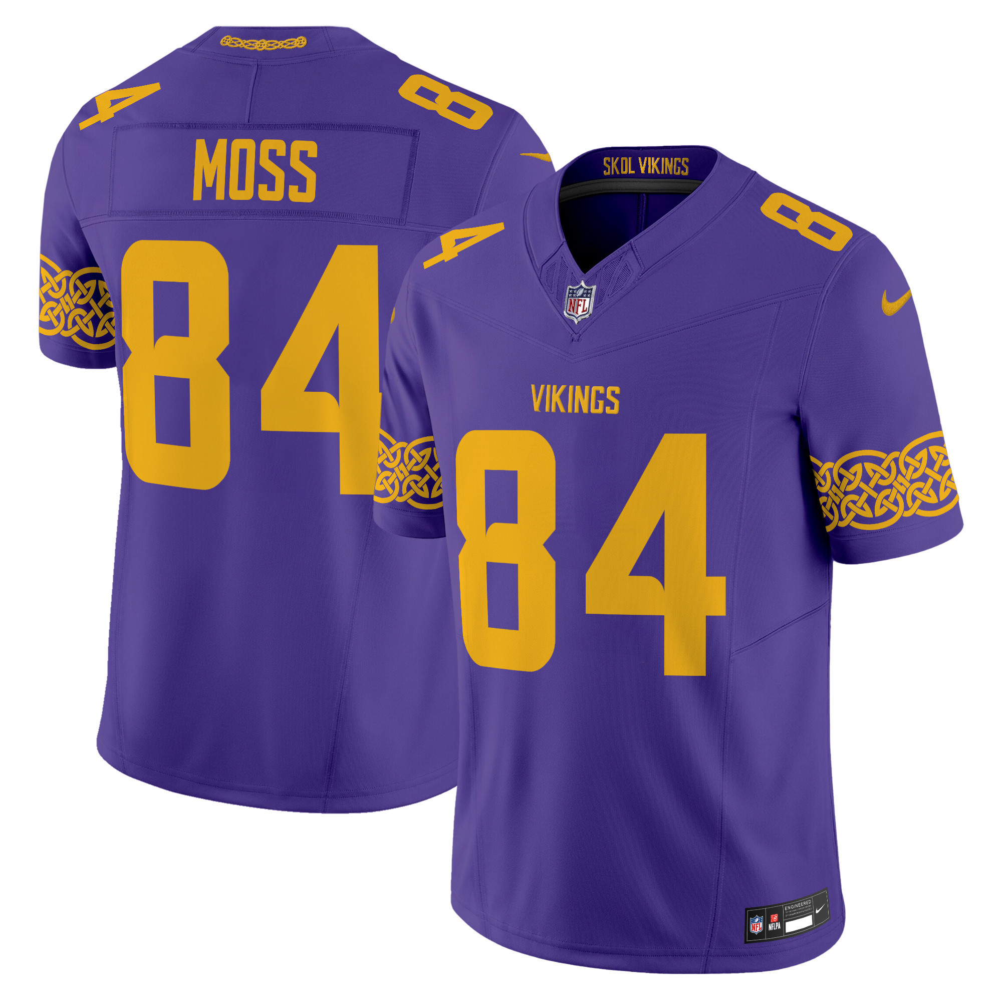 Men's Minnesota Vikings Nordic Pattern Vapor Limited Jersey - All Stitched - Image 8