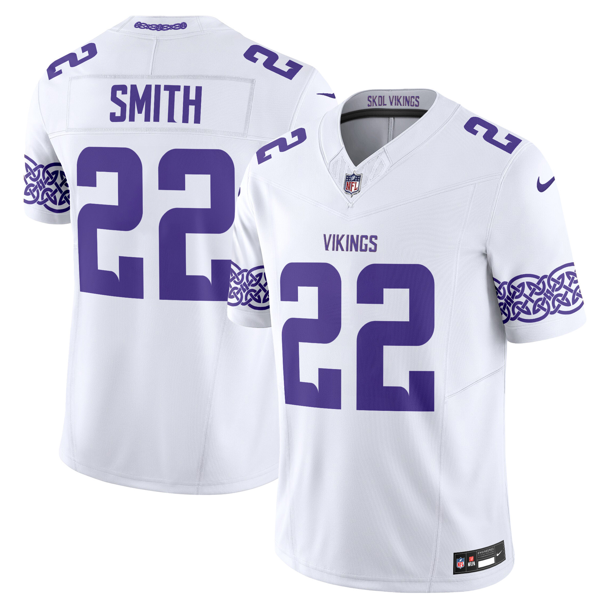 Men's Minnesota Vikings Nordic Pattern Vapor Limited Jersey - All Stitched - Image 14