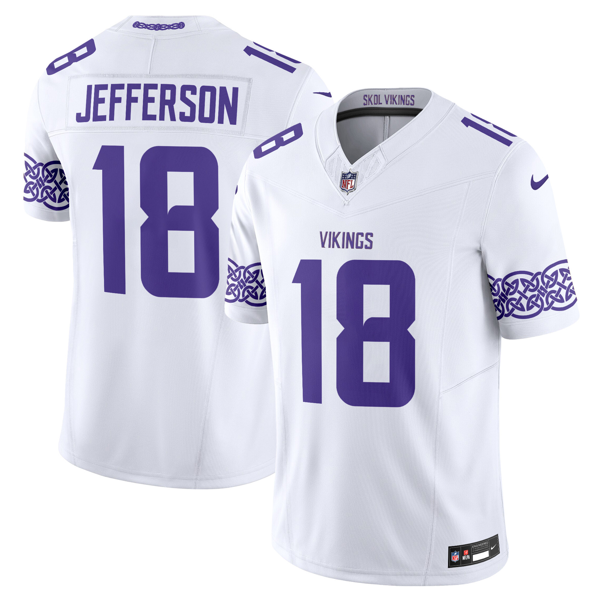 Men's Minnesota Vikings Nordic Pattern Vapor Limited Jersey - All Stitched - Image 10