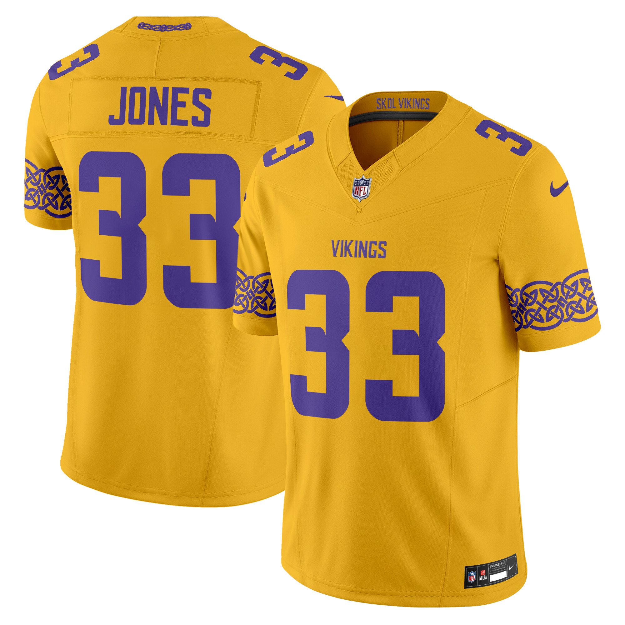 Men's Minnesota Vikings Nordic Pattern Vapor Limited Jersey - All Stitched - Image 20