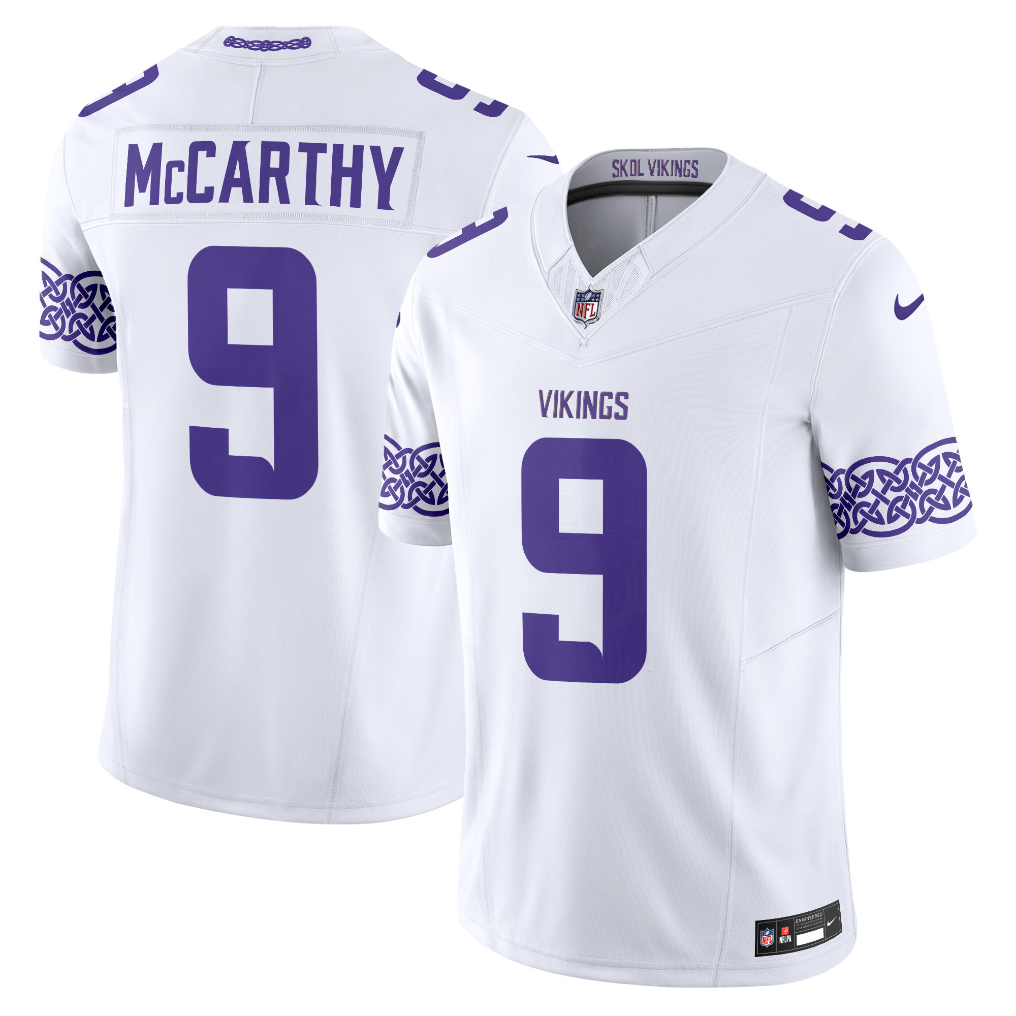Men's Minnesota Vikings Nordic Pattern Vapor Limited Jersey - All Stitched - Image 9