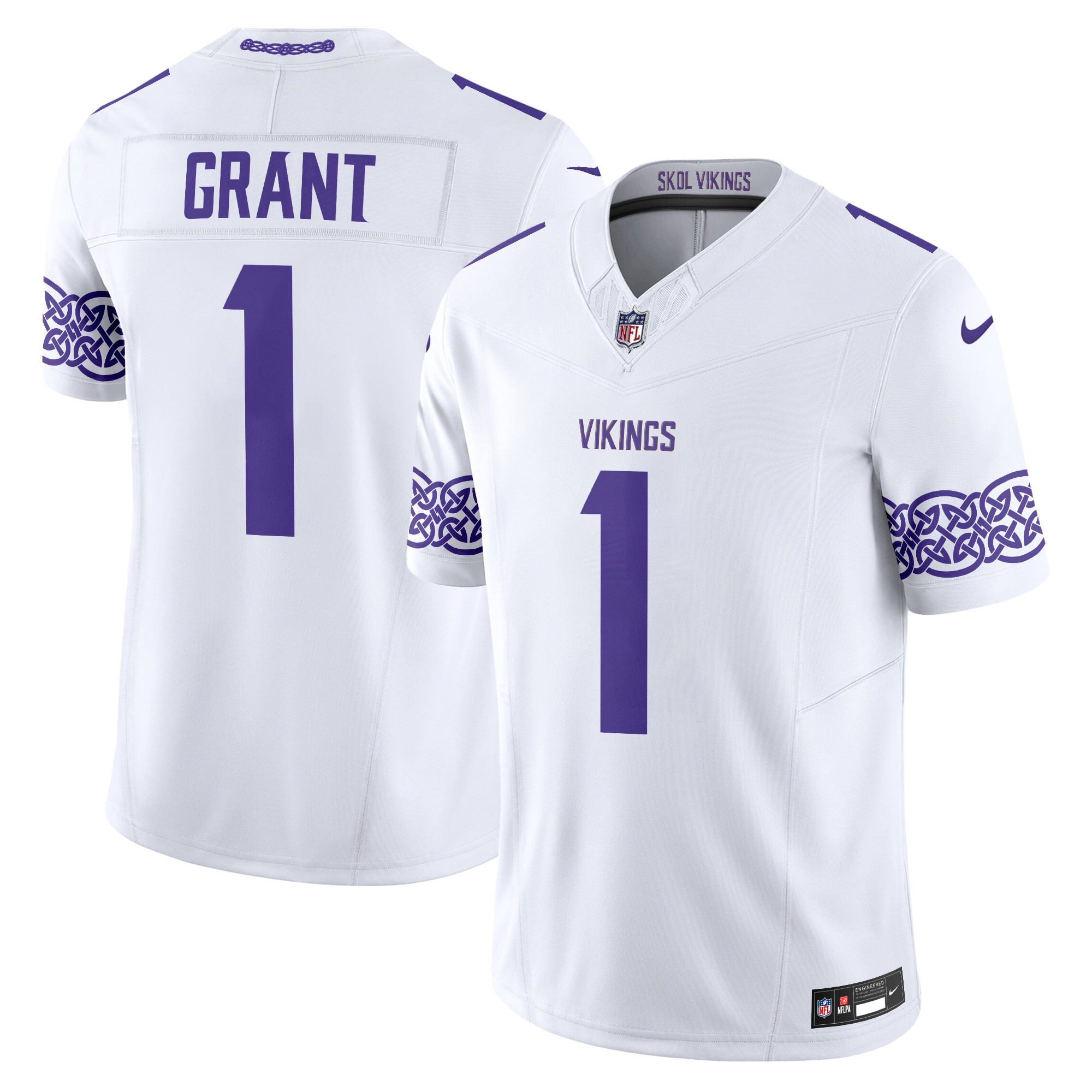 Men's Minnesota Vikings Nordic Pattern Vapor Limited Jersey - All Stitched - Image 13